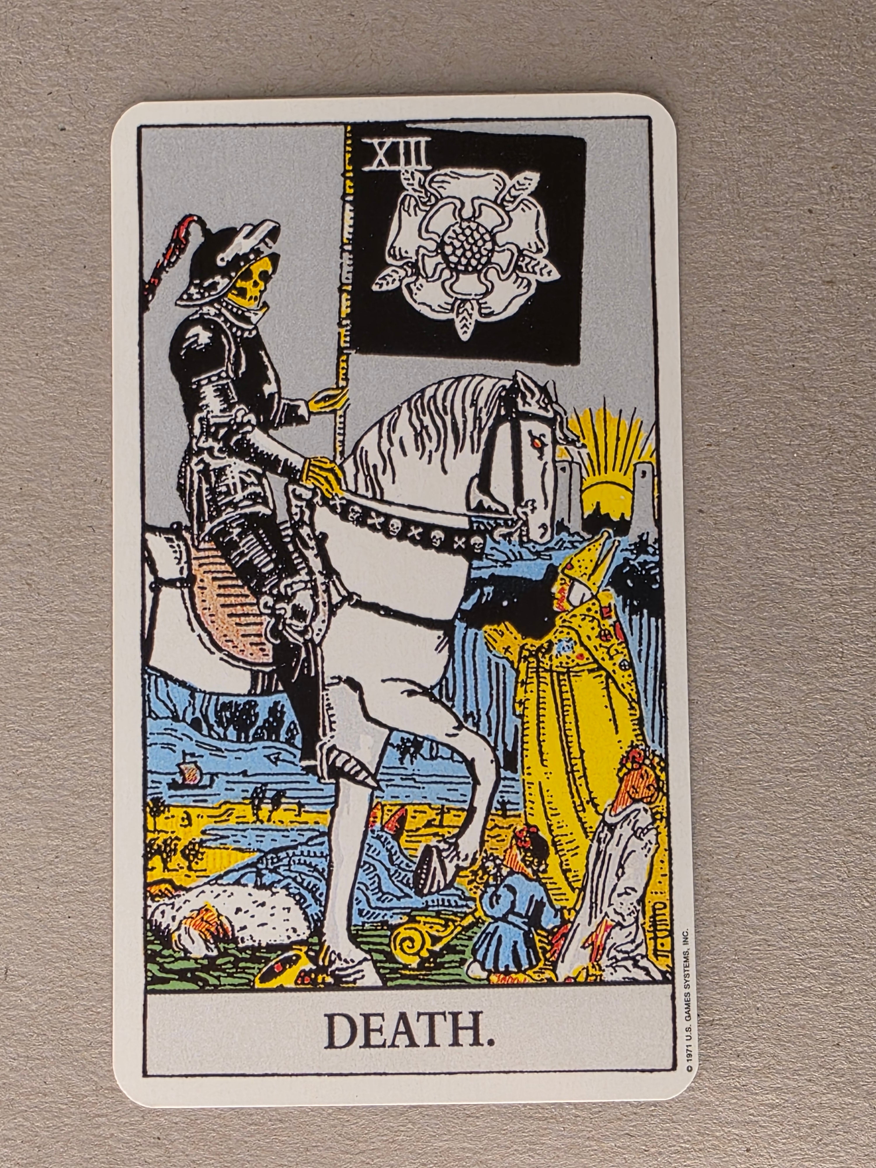 Rider Waite Tarot Death Single Card Replacement
