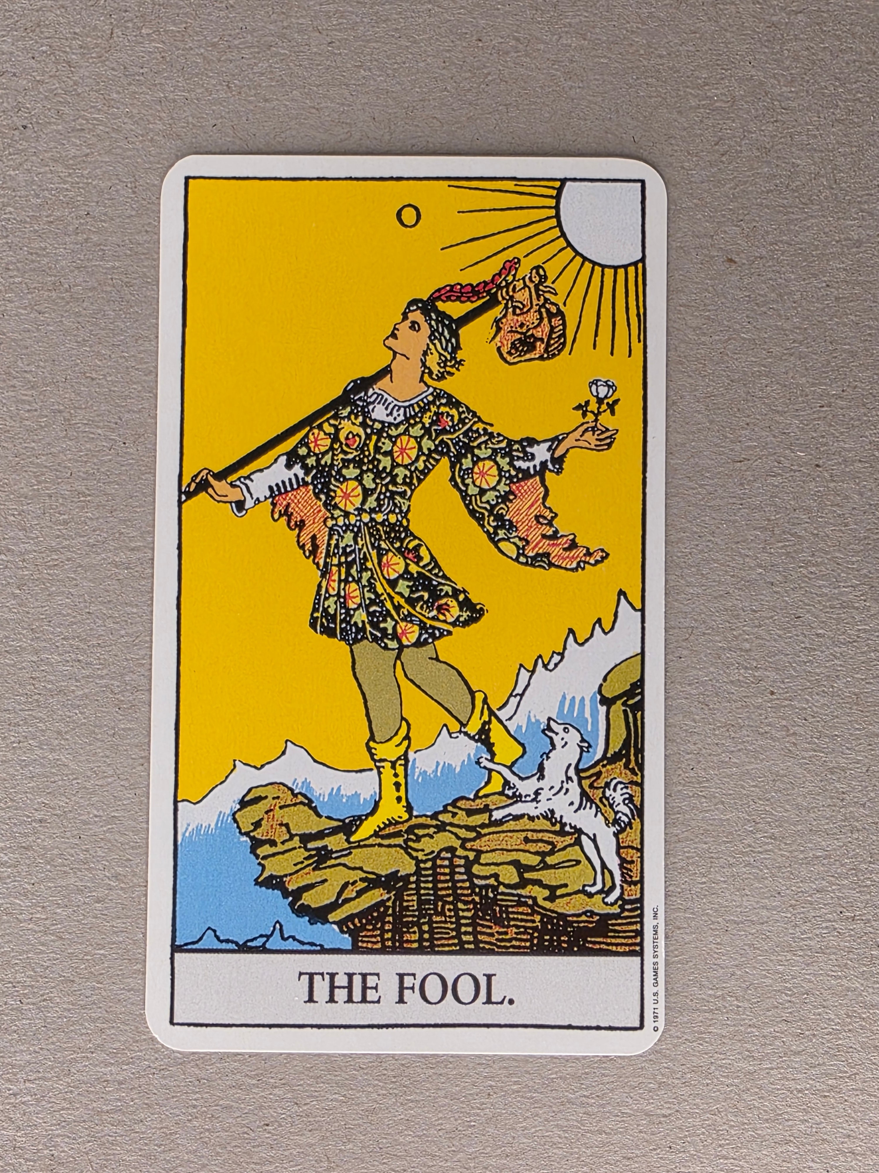 Rider Waite Tarot Fool Single Card Replacement