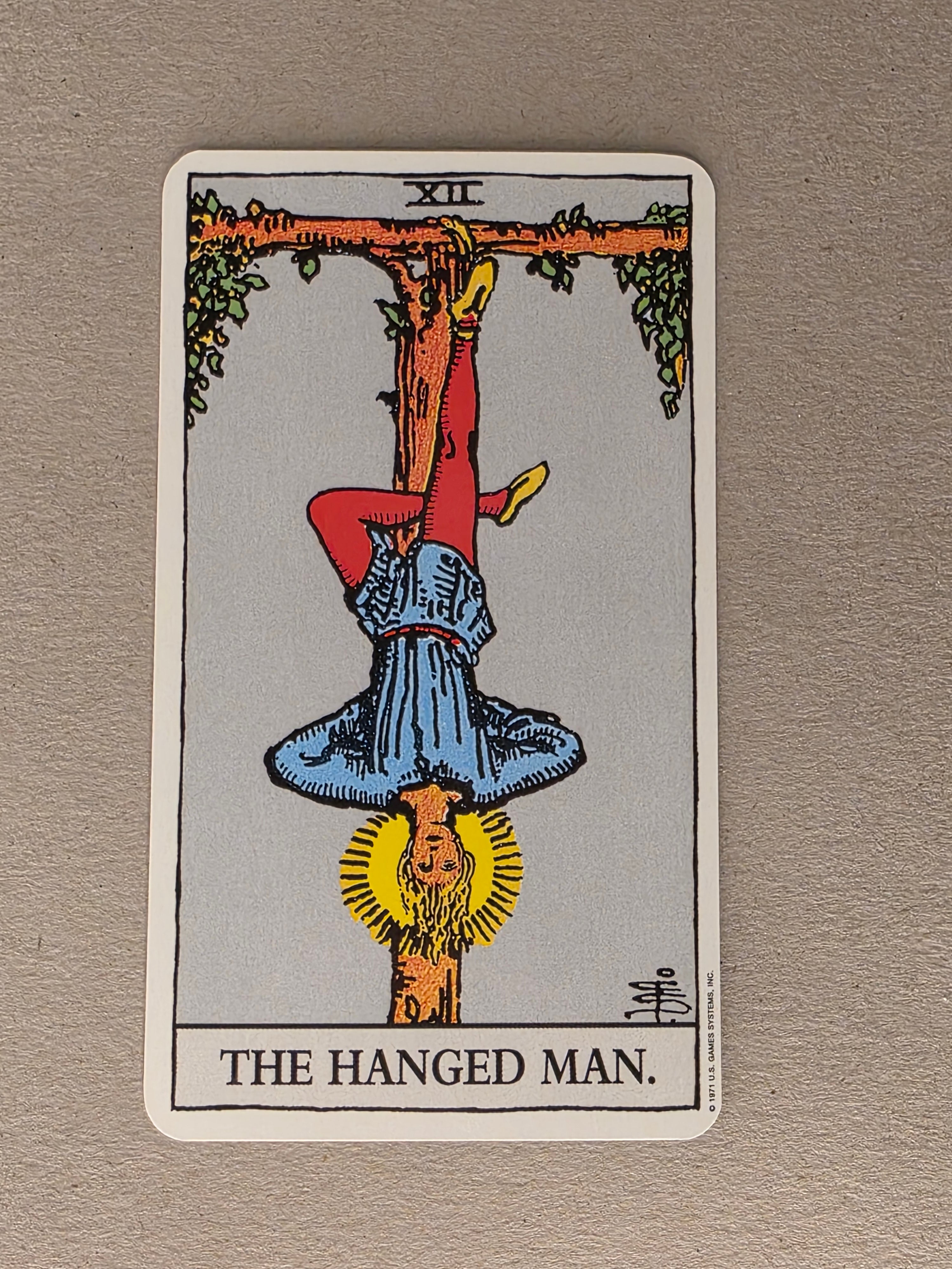 Rider Waite Tarot Hanged Man Single Card Replacement