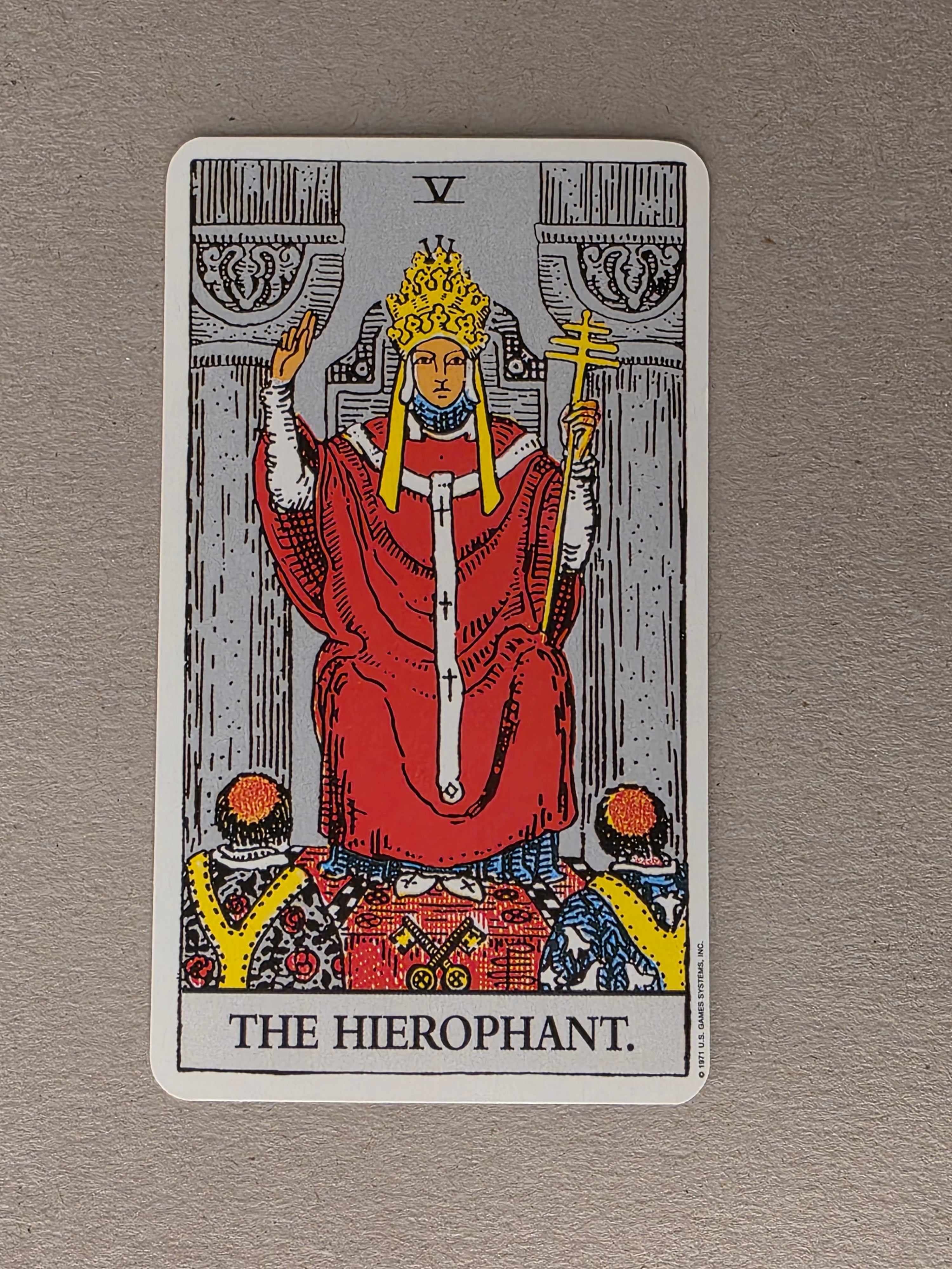 Rider Waite Tarot Hierophant Single Card Replacement