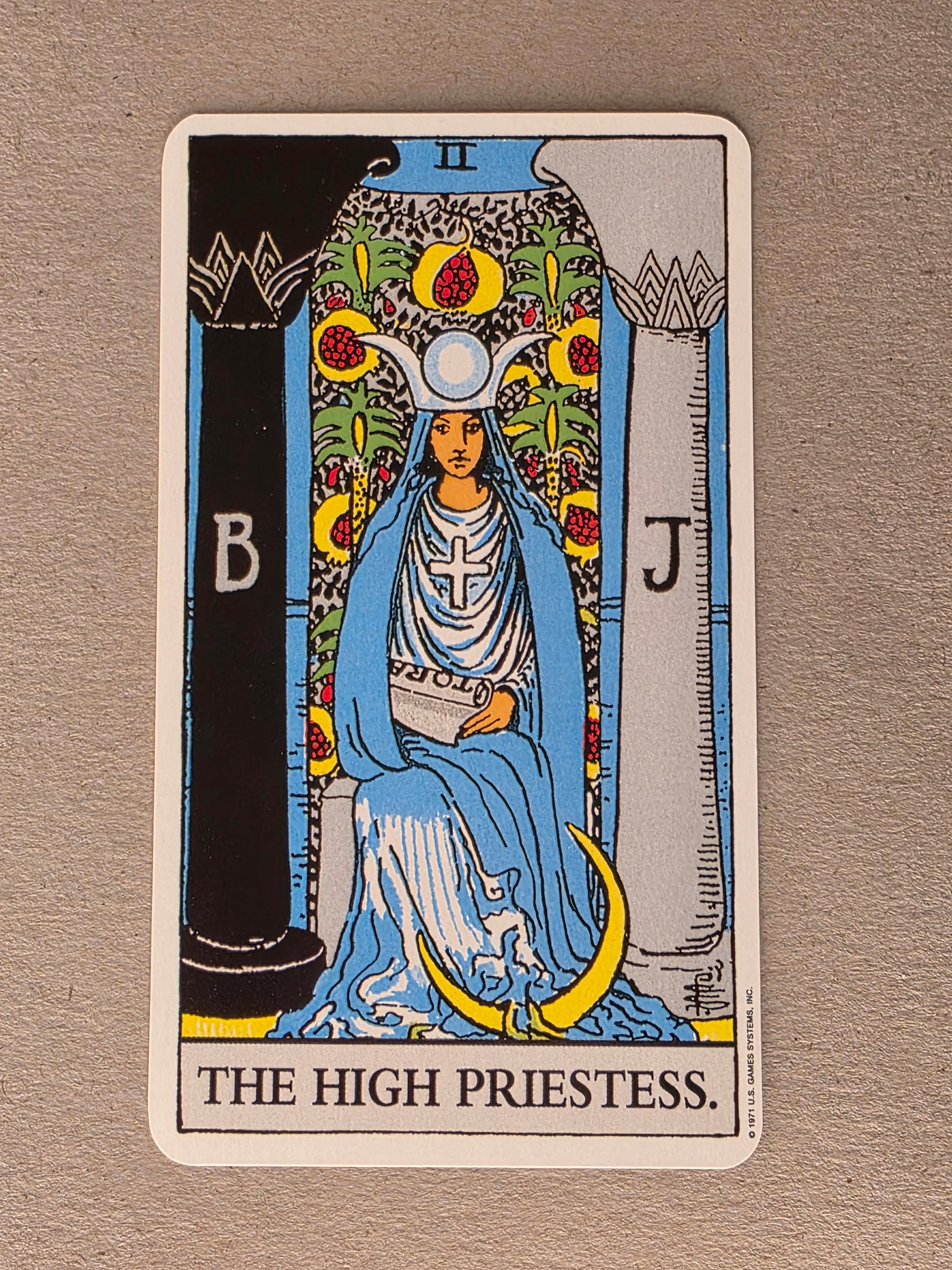 Rider Waite Tarot High Priestess Single Card Replacement