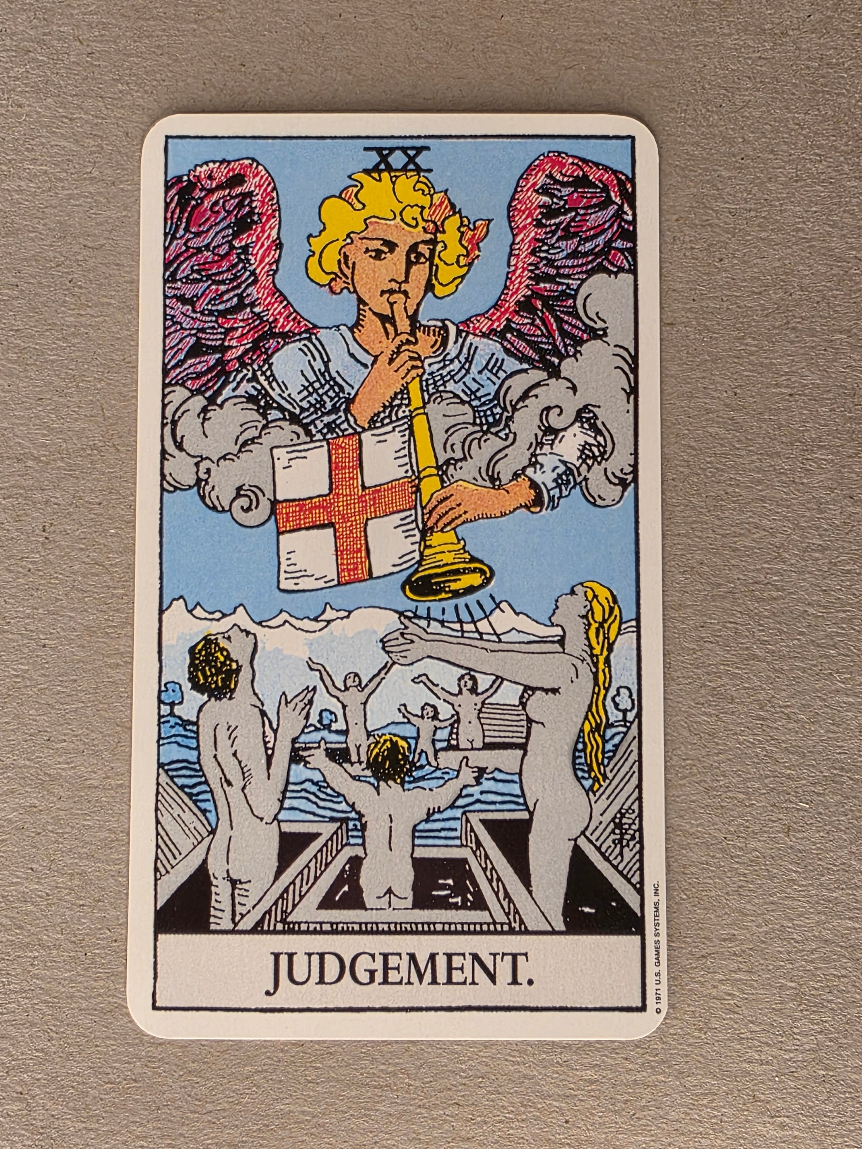 Rider Waite Tarot Judgement Single Card Replacement
