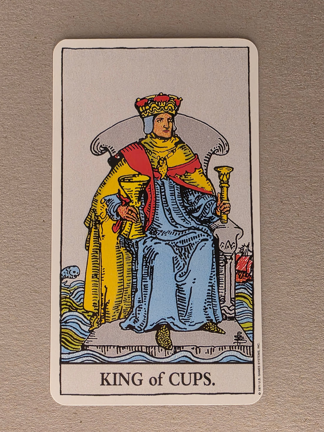 Rider Waite Tarot King of Cups Single Card Replacement