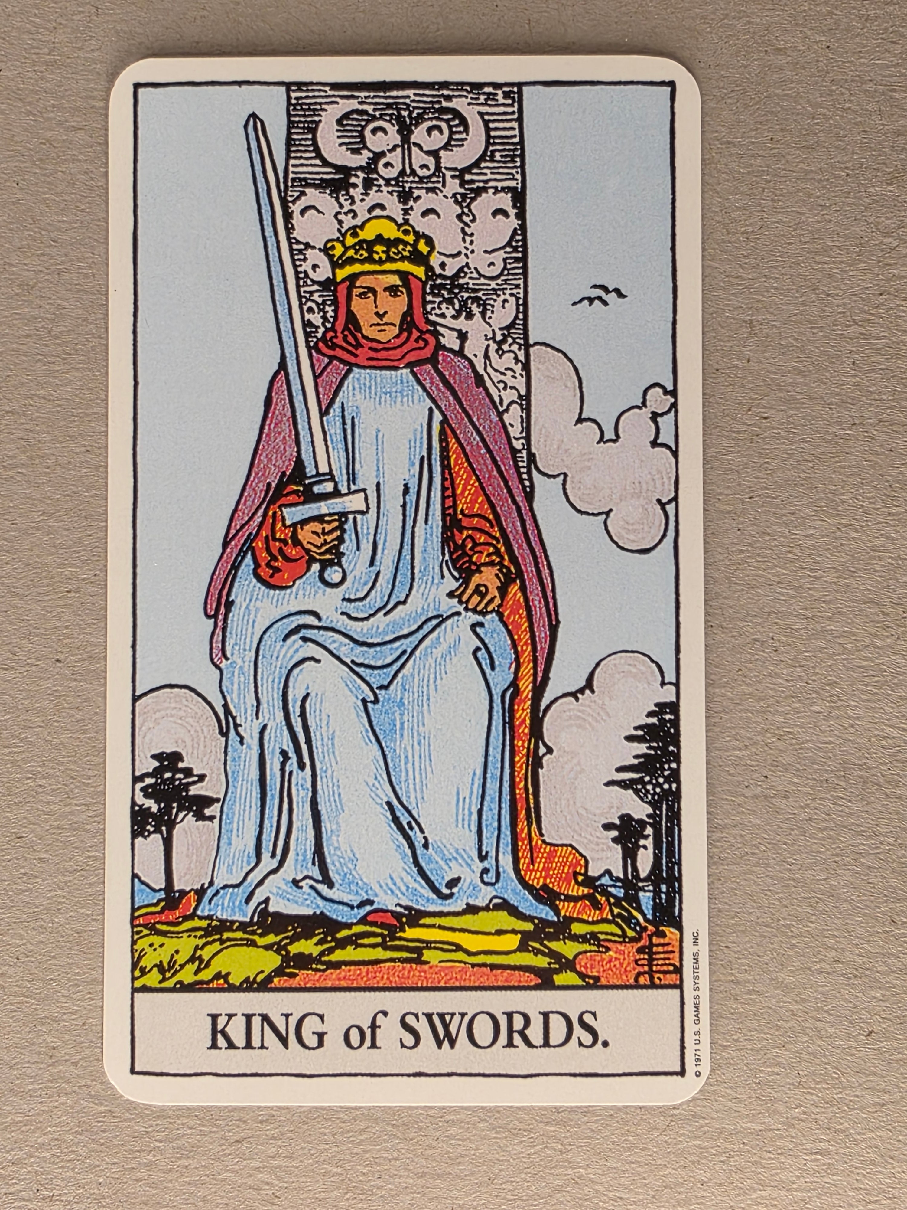 Rider Waite Tarot King of Swords Single Card Replacement
