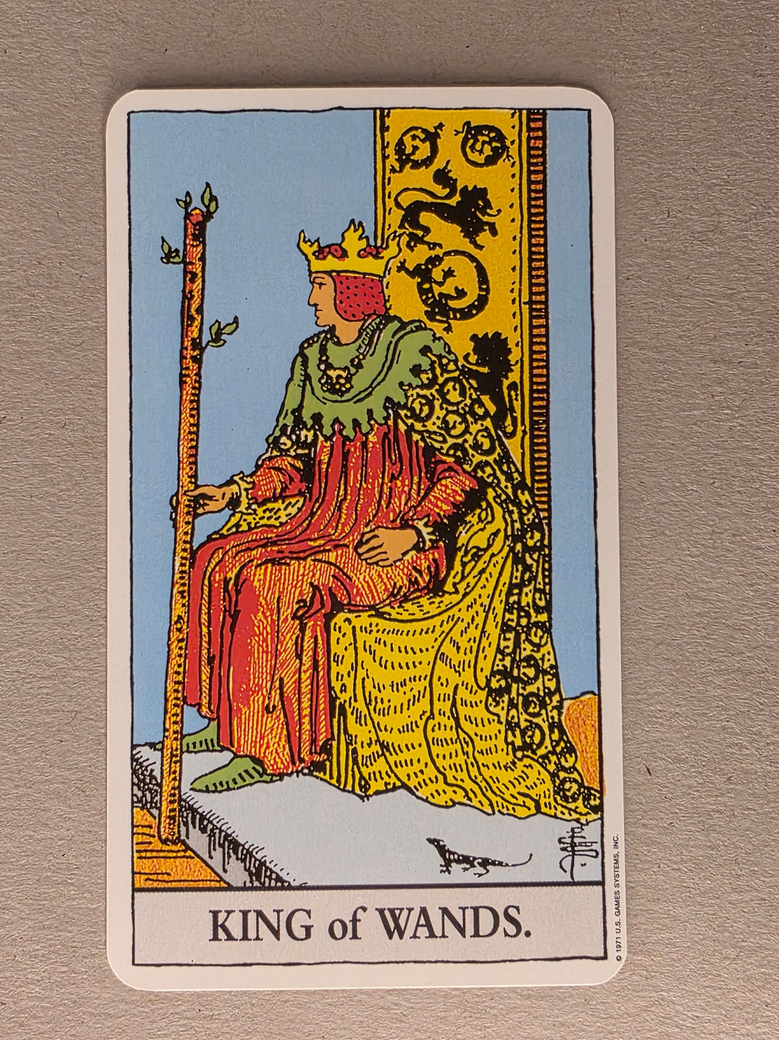 Rider Waite Tarot King of Wands Single Card Replacement