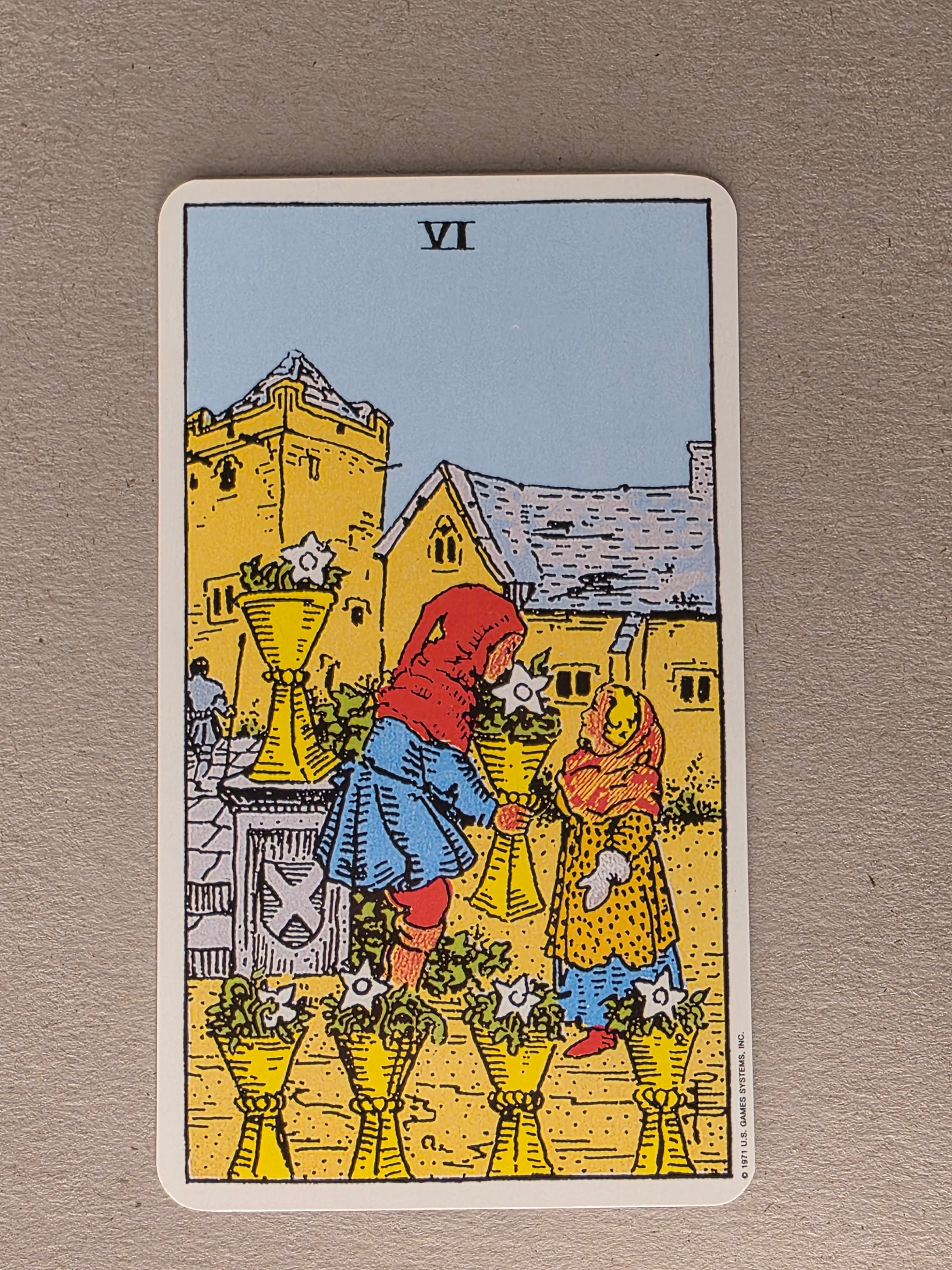 Rider Waite Tarot Six of Cups Single Card Replacement