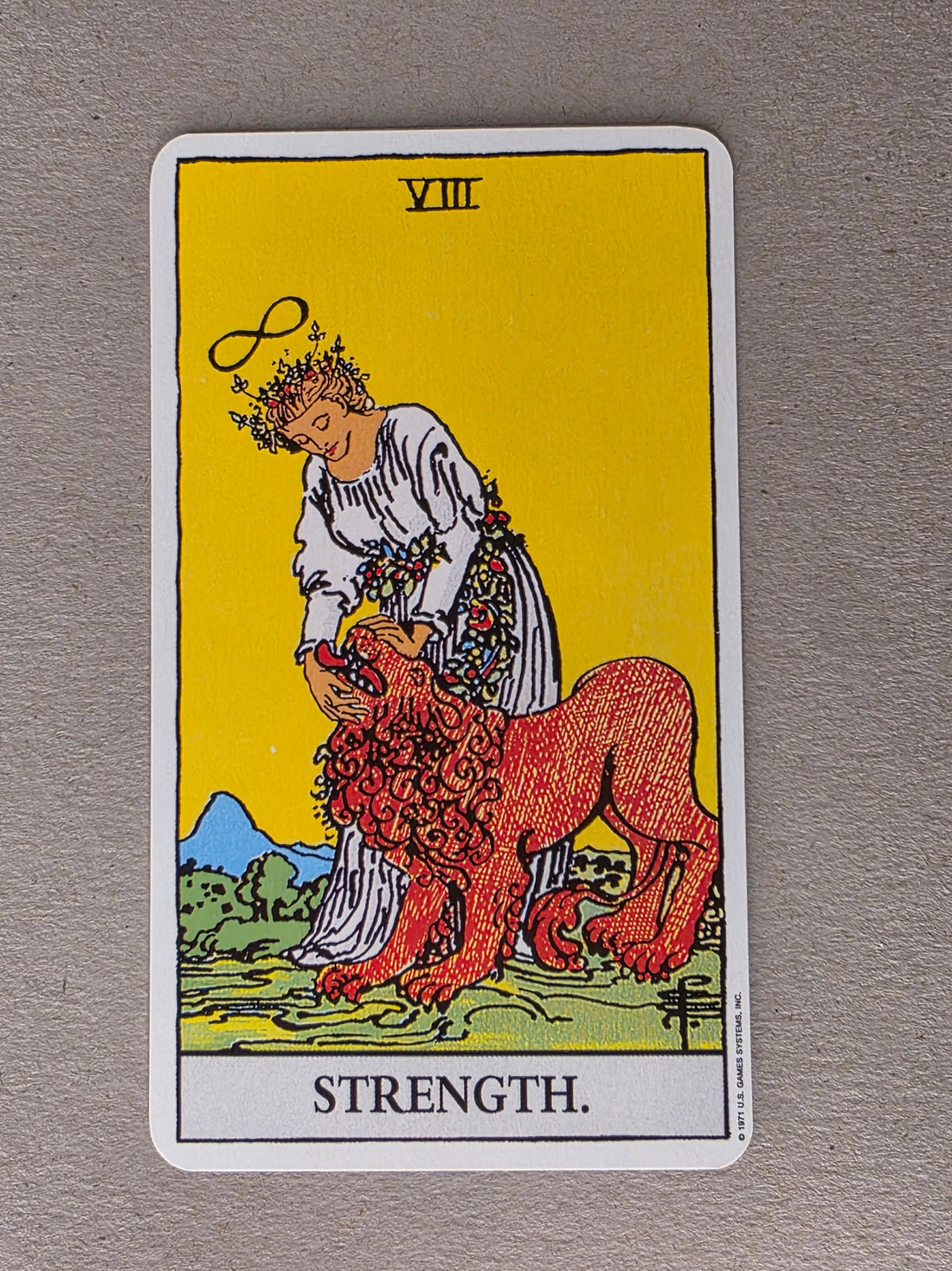 Rider Waite Tarot Strength Single Card Replacement