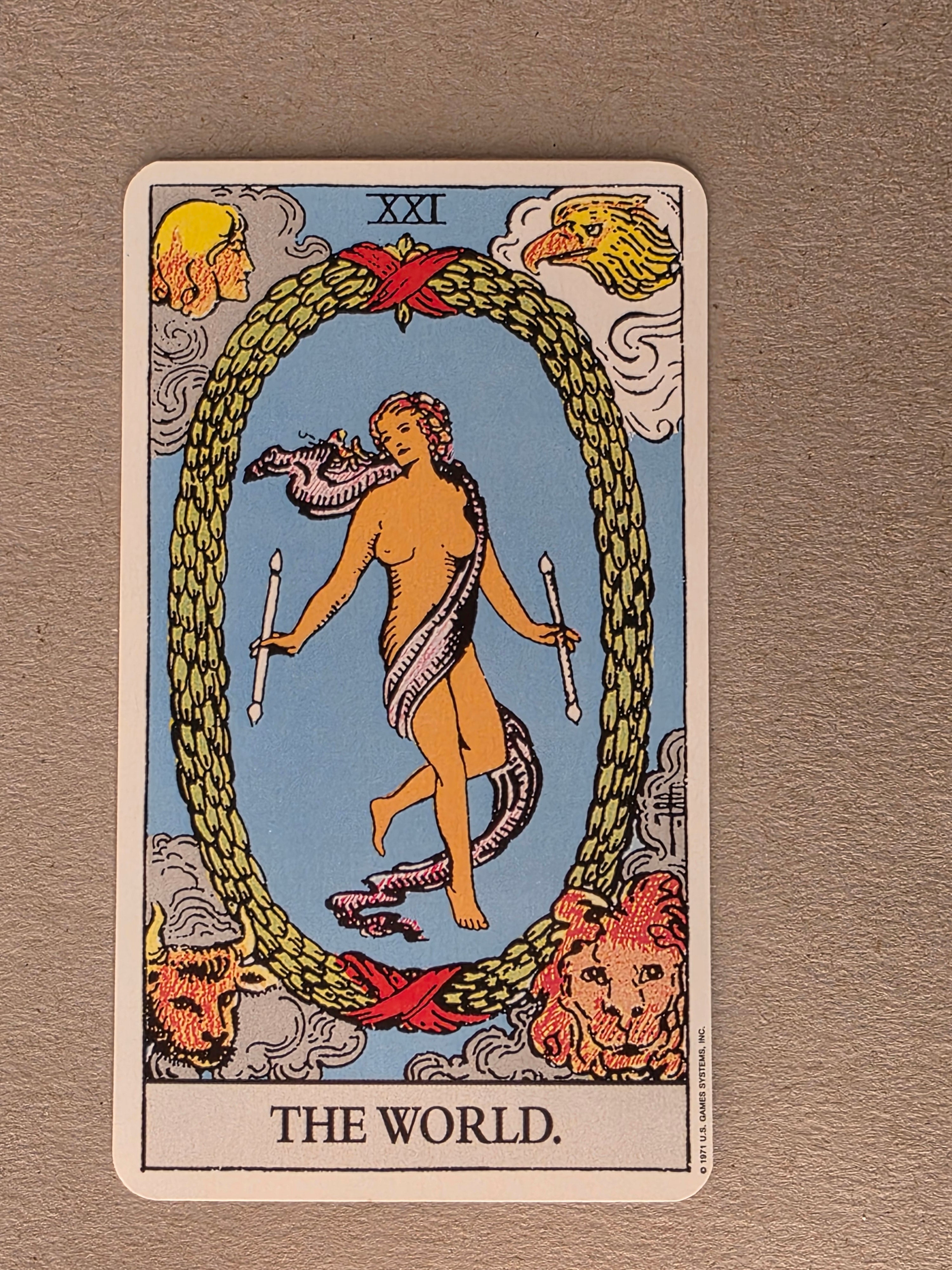 Rider Waite Tarot World Single Card Replacement