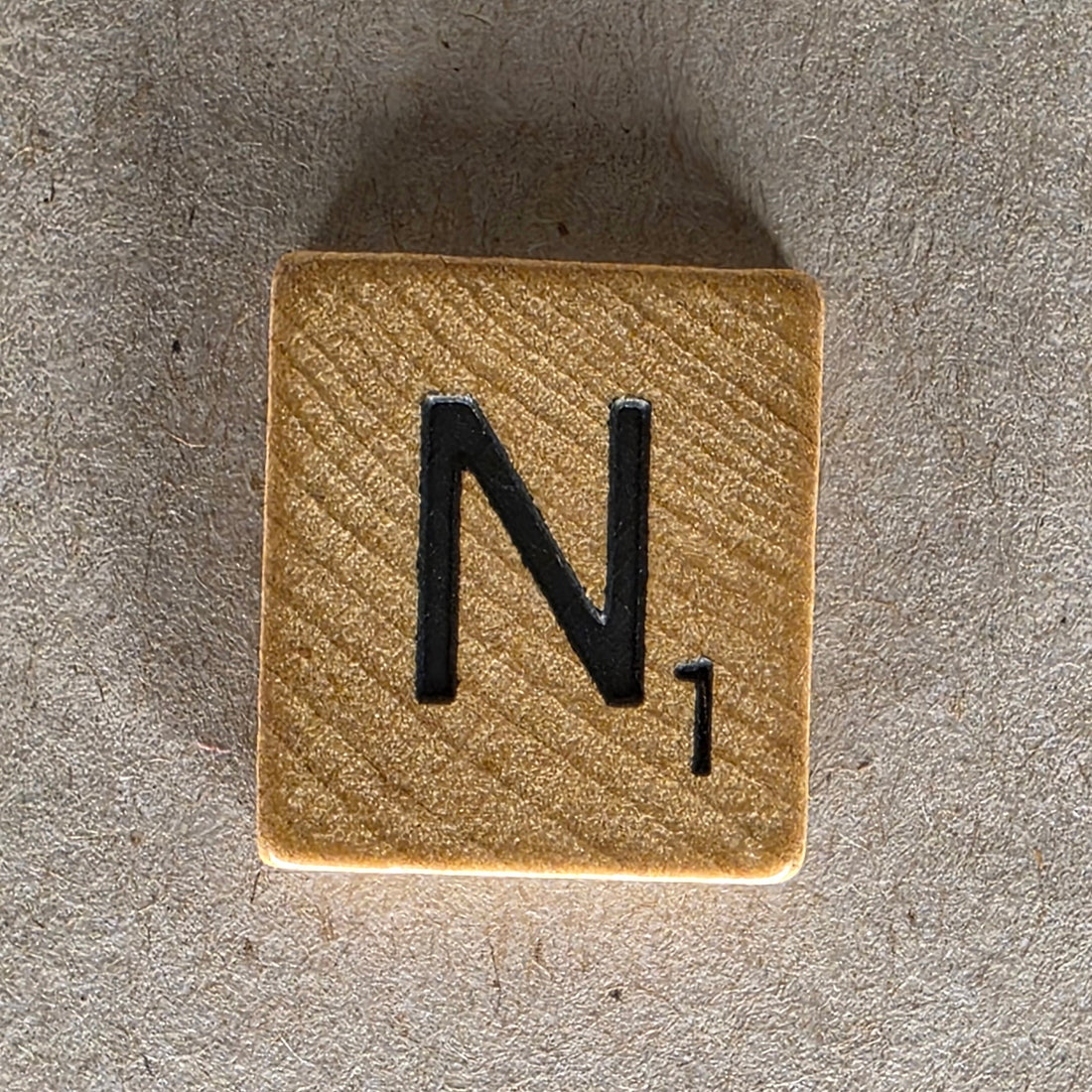 Scrabble Letter Tile Replacement  – N