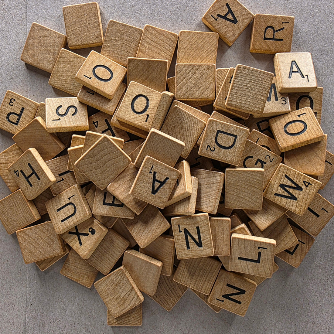 Scrabble Letter Tiles – Choose Any Letter (Wooden)