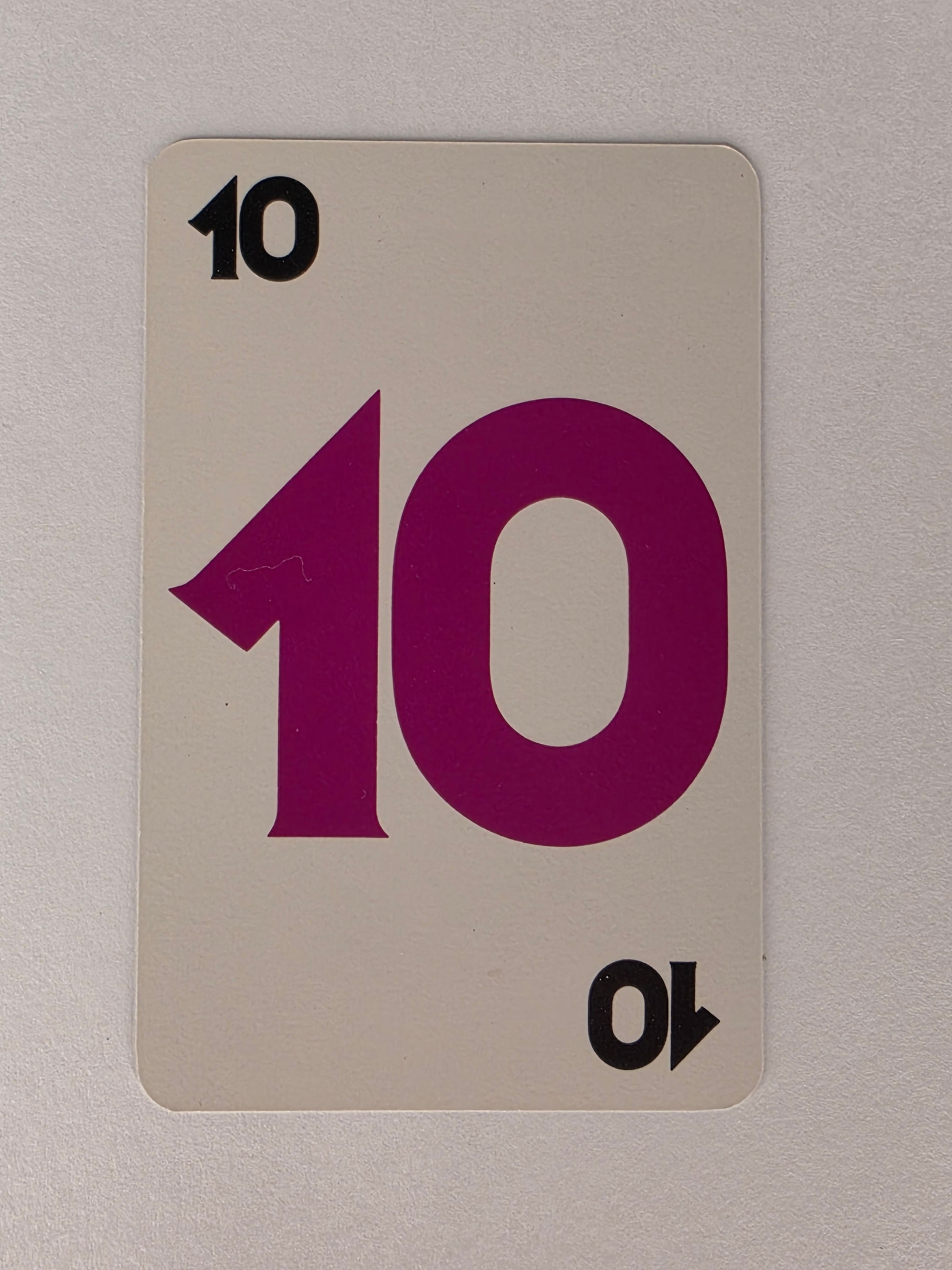 Skip-Bo Replacement Cards 10