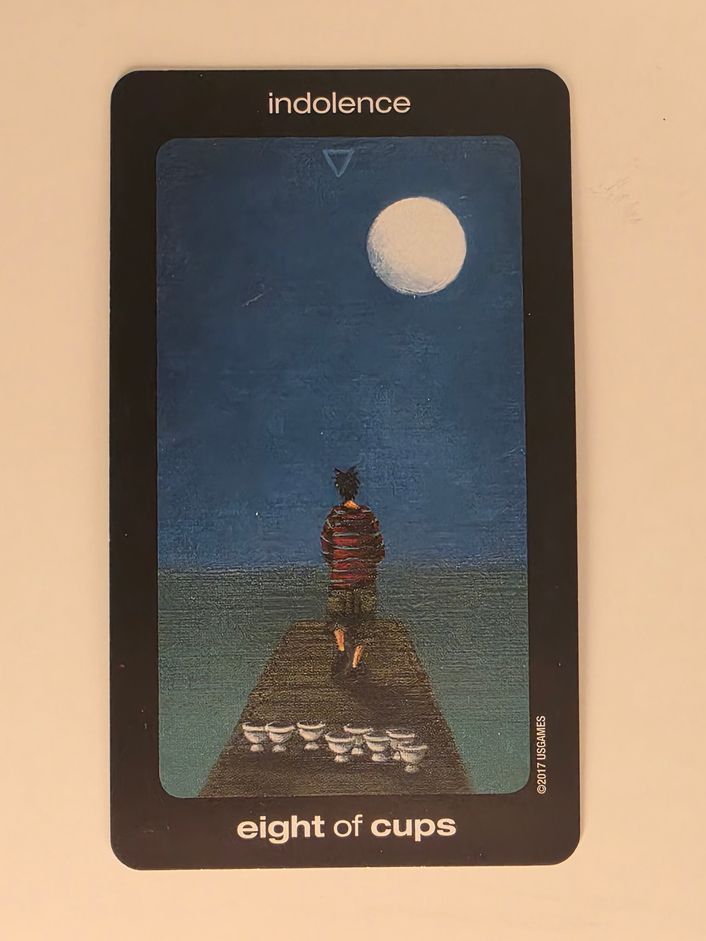 Sun and Moon Tarot Replacement Card Eight of Cups