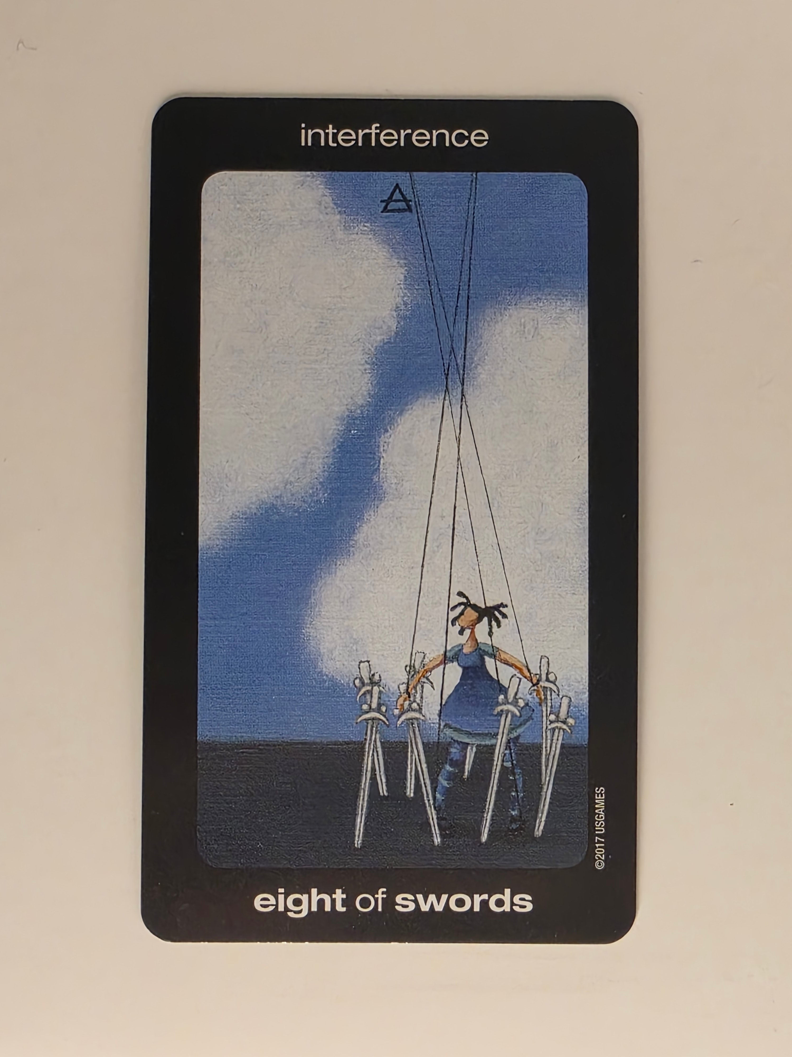 Sun and Moon Tarot Replacement Card Eight of Swords