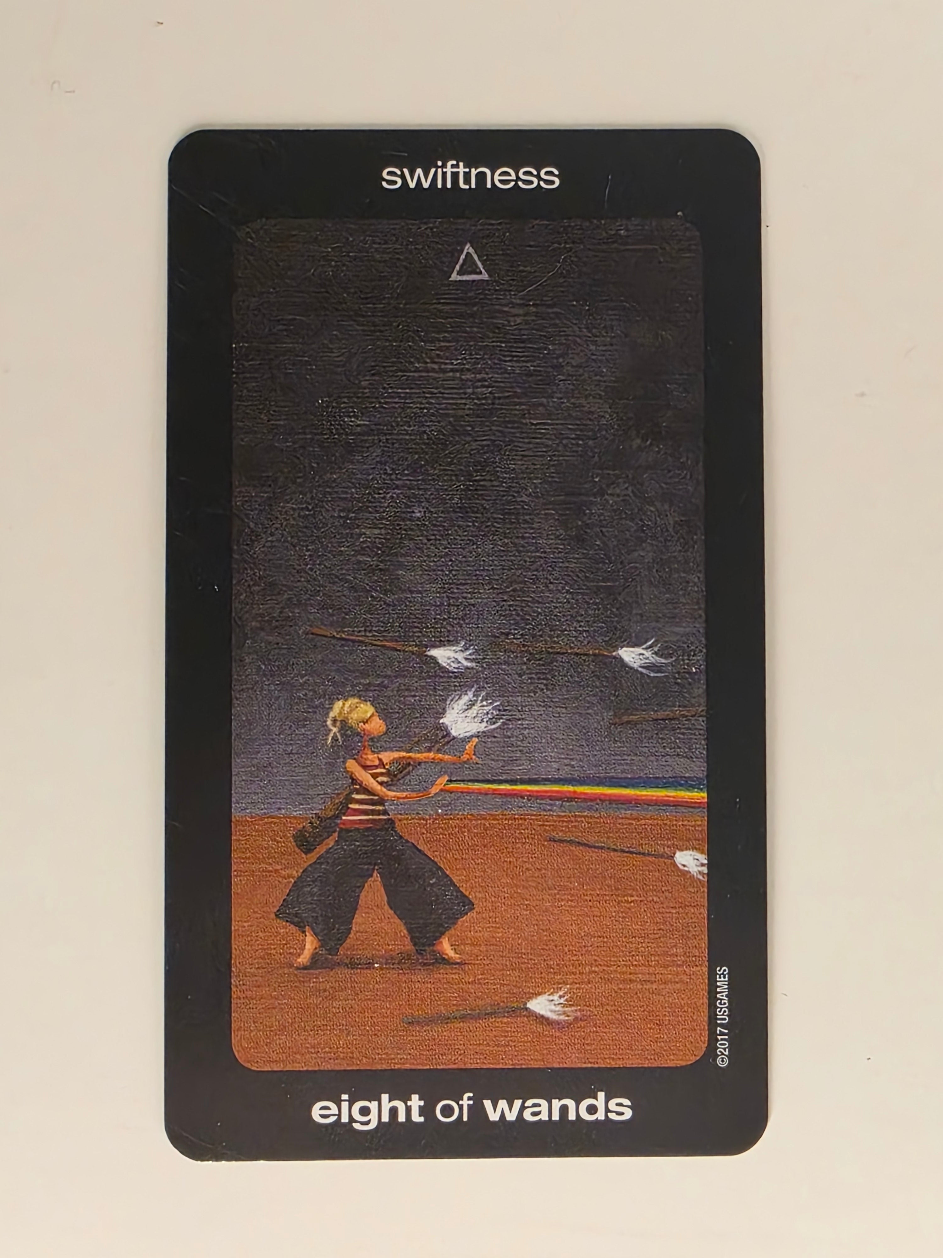 Sun and Moon Tarot Replacement Card Eight of Wands