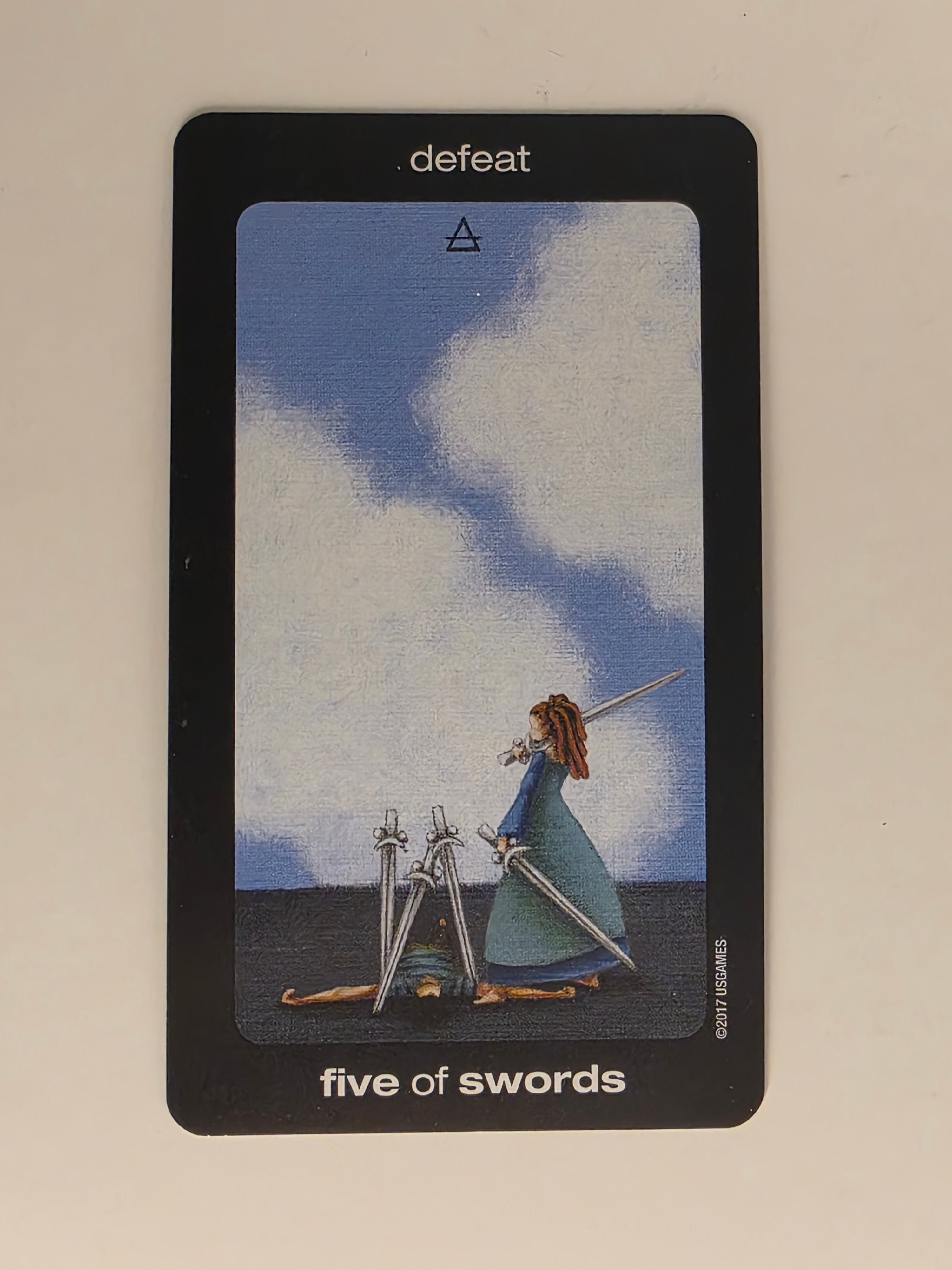 Sun and Moon Tarot Replacement Card Five of Swords
