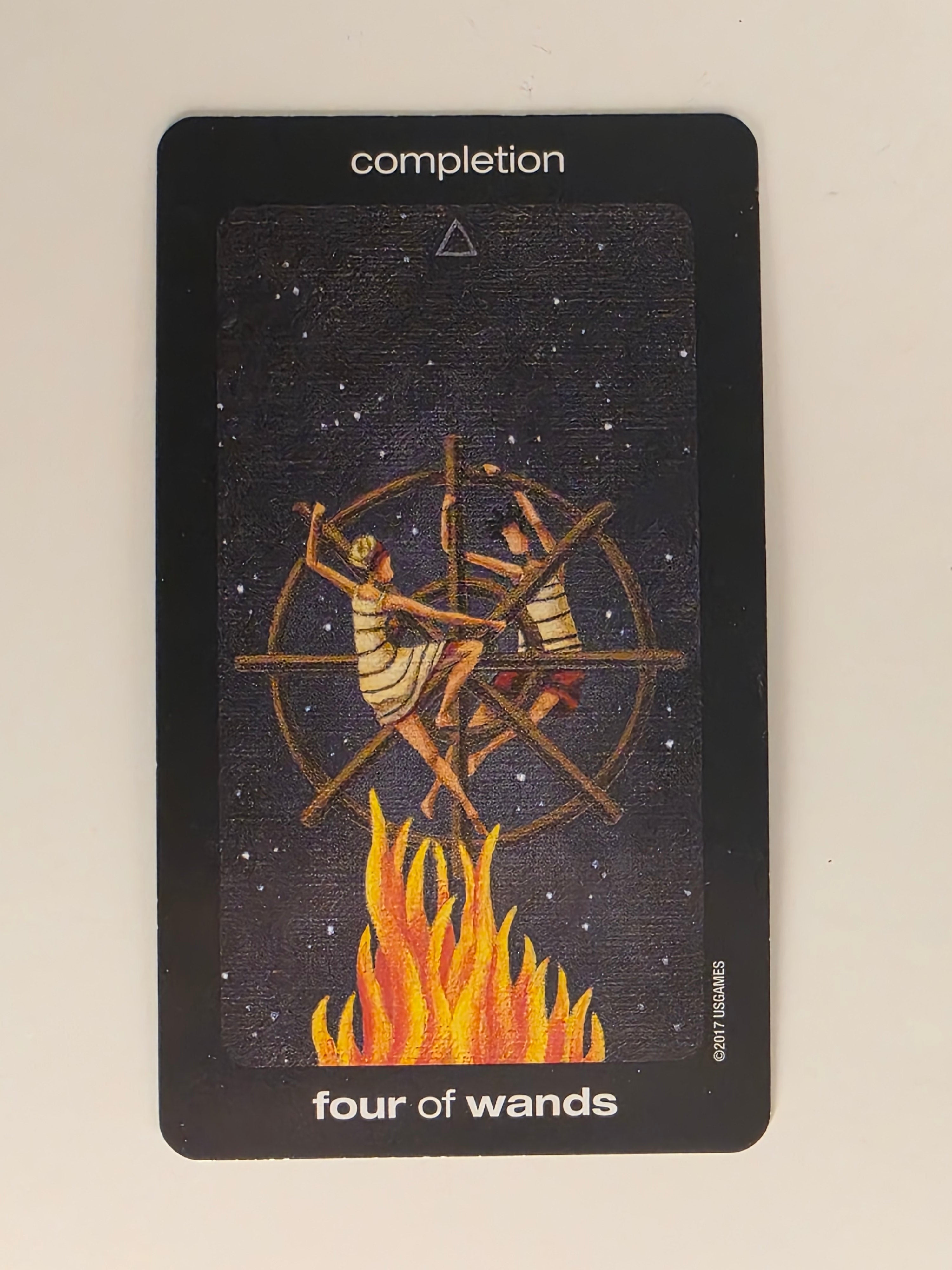 Sun and Moon Tarot Replacement Card Four of Wands