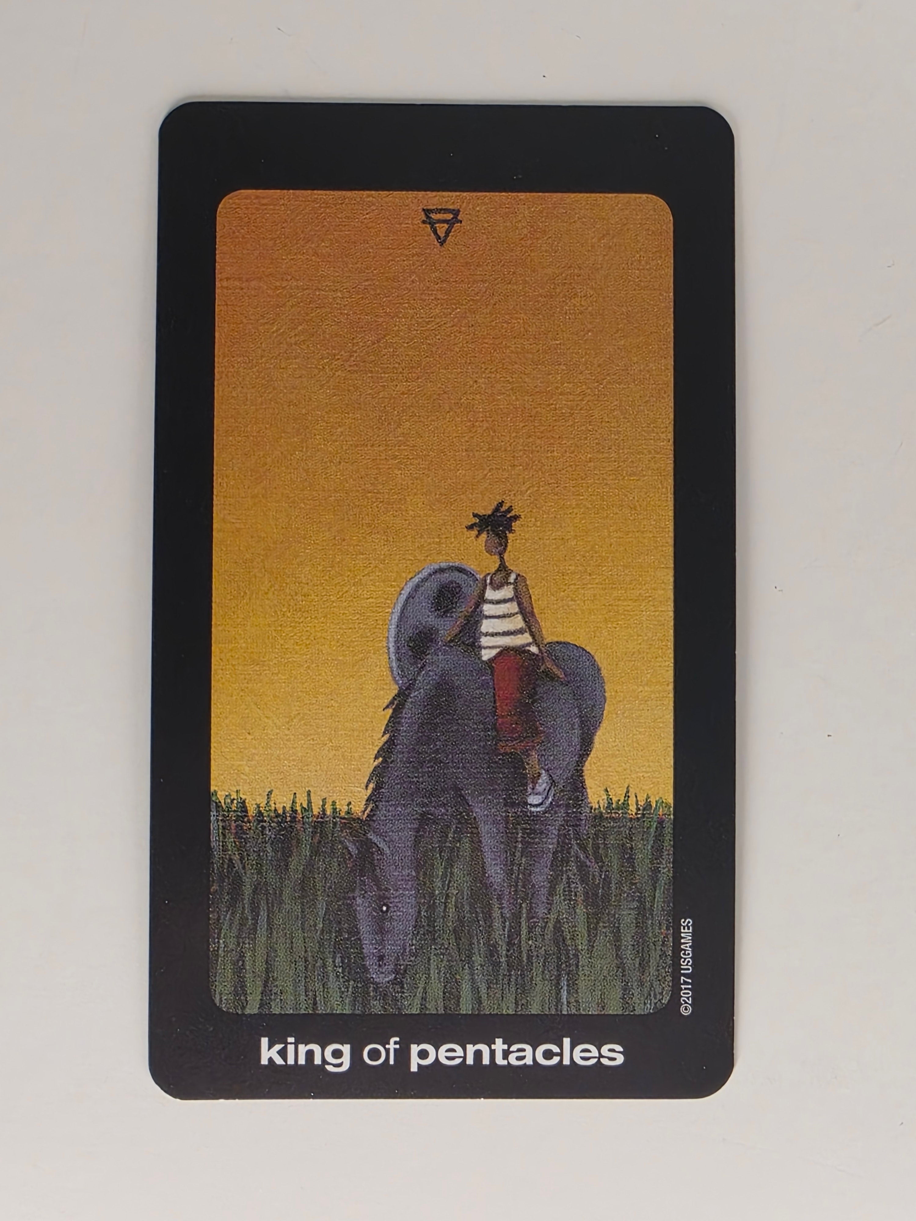 Sun and Moon Tarot Replacement Card King of Pentacles
