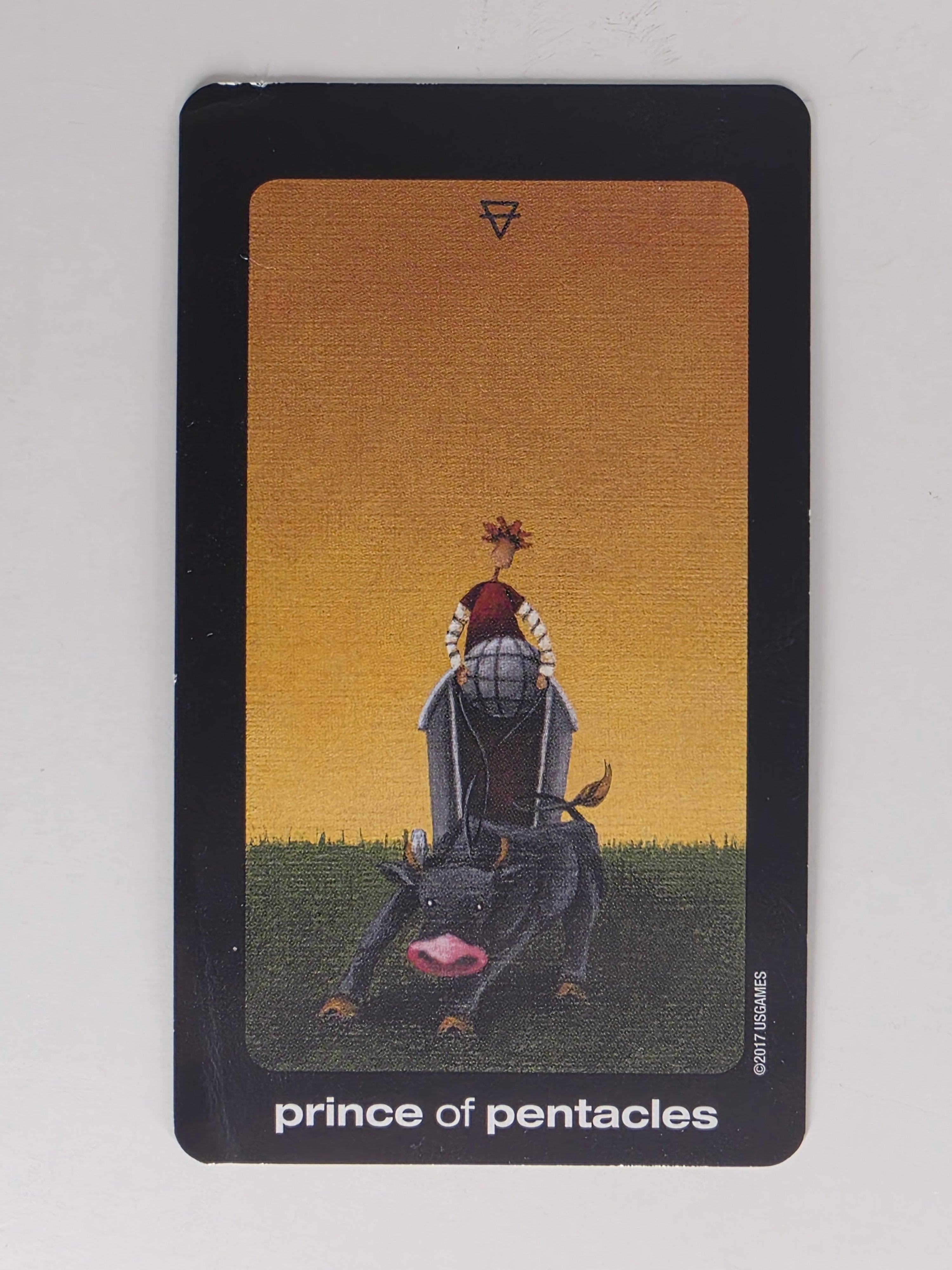 Sun and Moon Tarot Replacement Card Prince of Pentacles