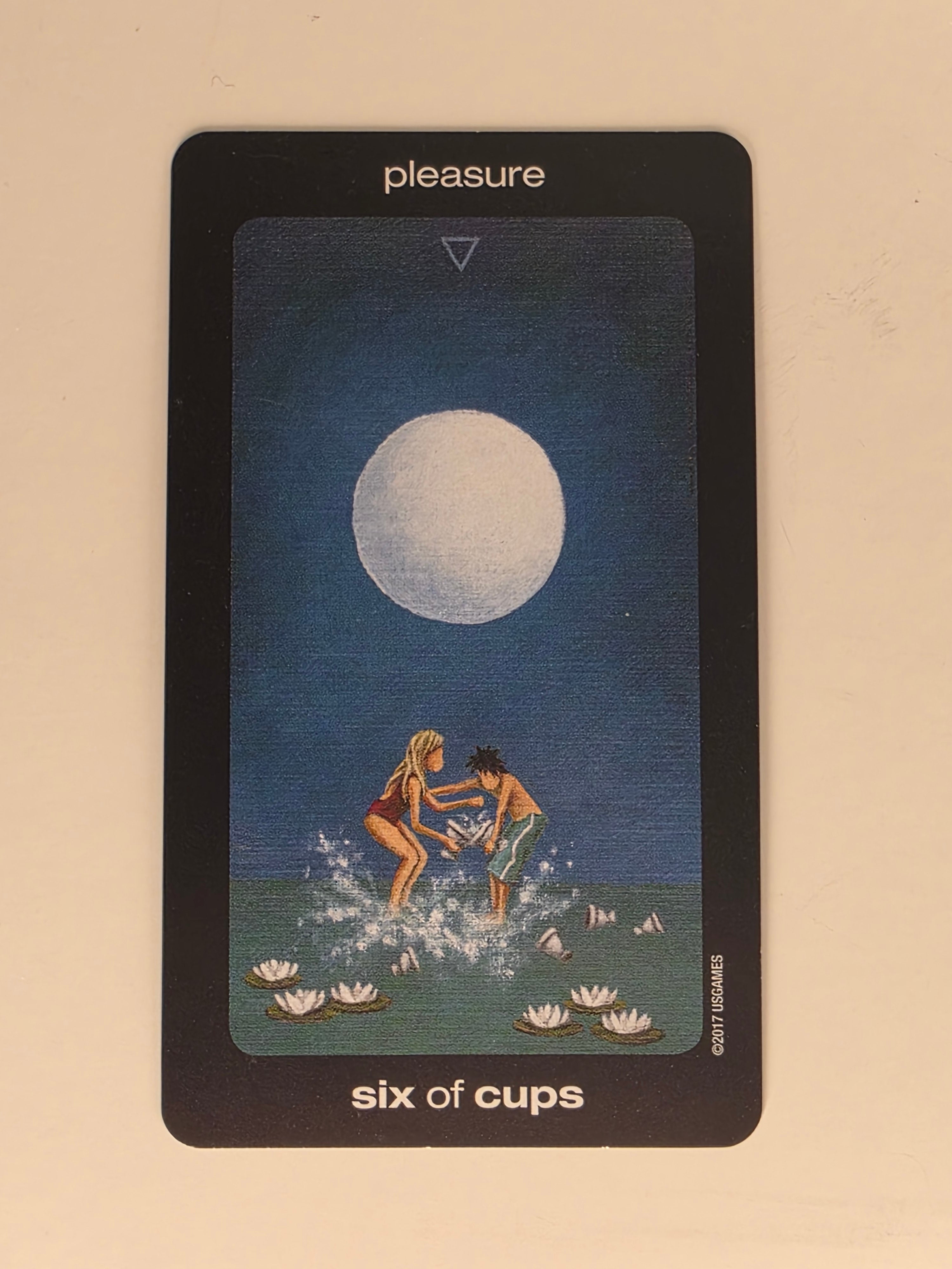 Sun and Moon Tarot Replacement Card Six of Cups