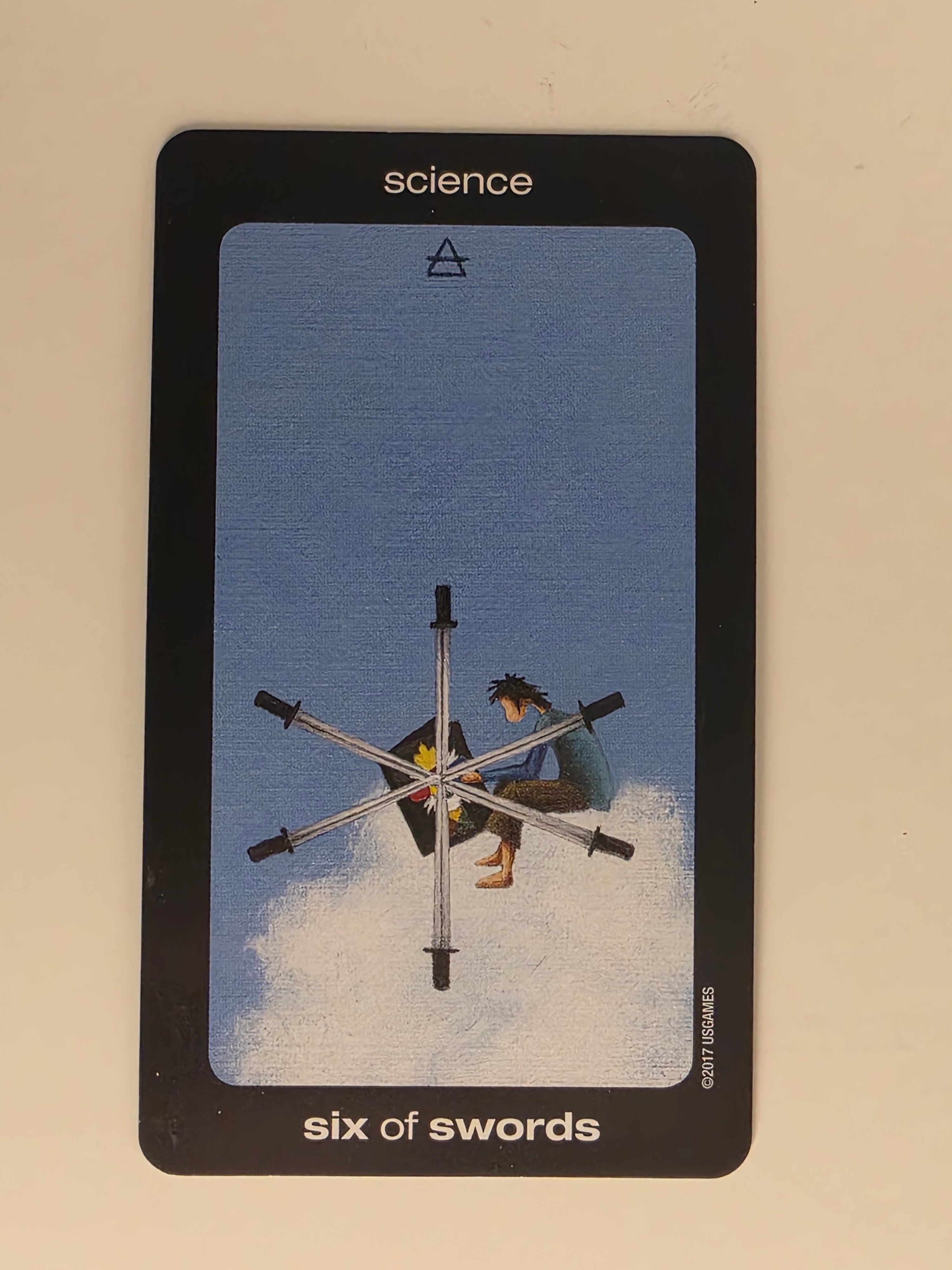 Sun and Moon Tarot Replacement Card Six of Swords