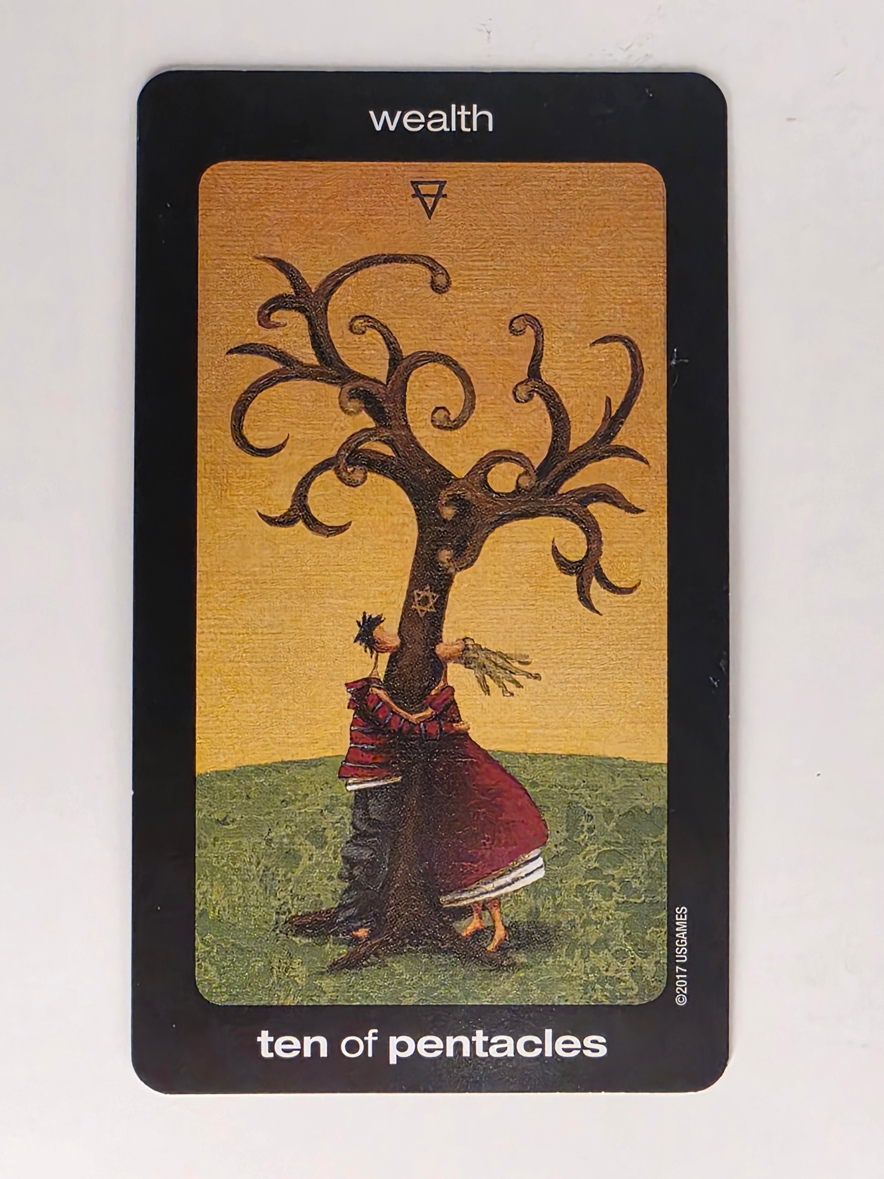 Sun and Moon Tarot Replacement Card Ten of Pentacles