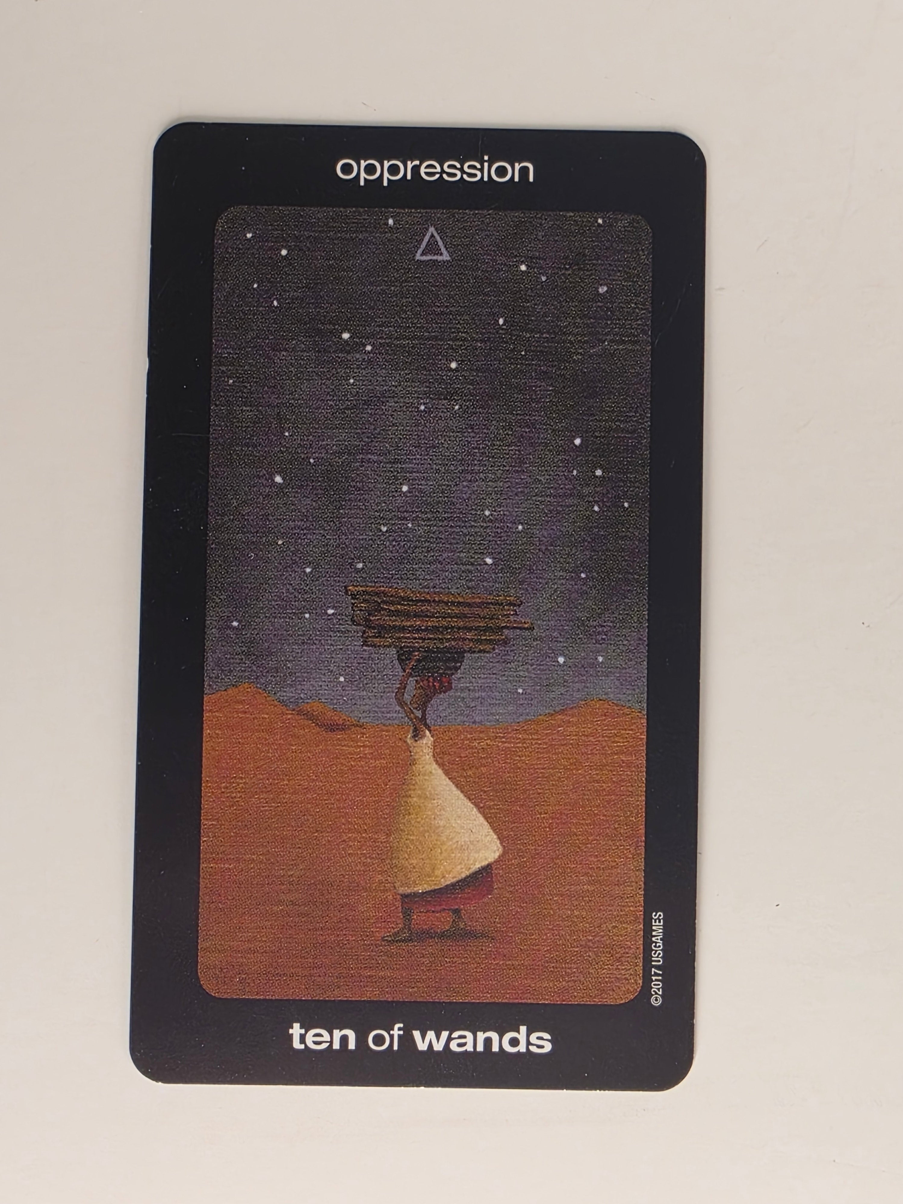 Sun and Moon Tarot Replacement Card Ten of Wands