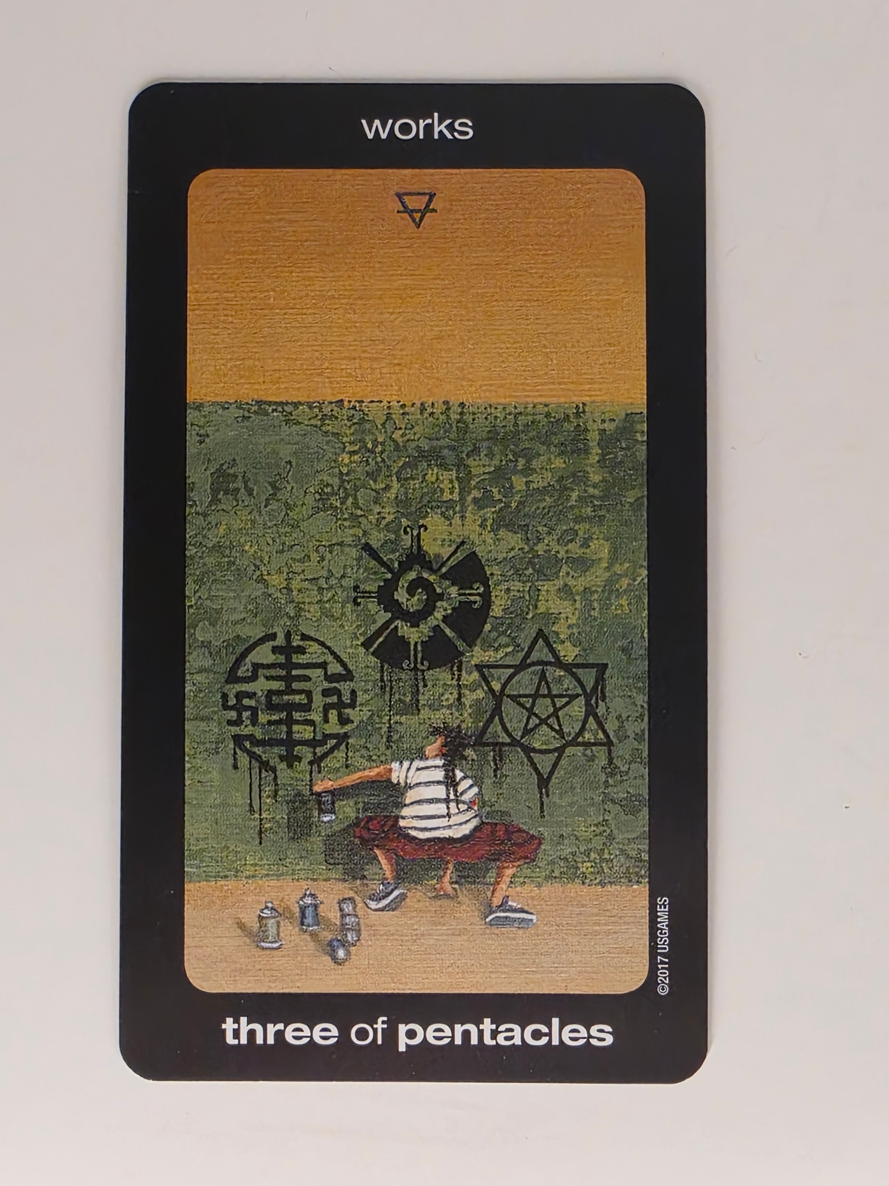 Sun and Moon Tarot Replacement Card Three of Pentacles