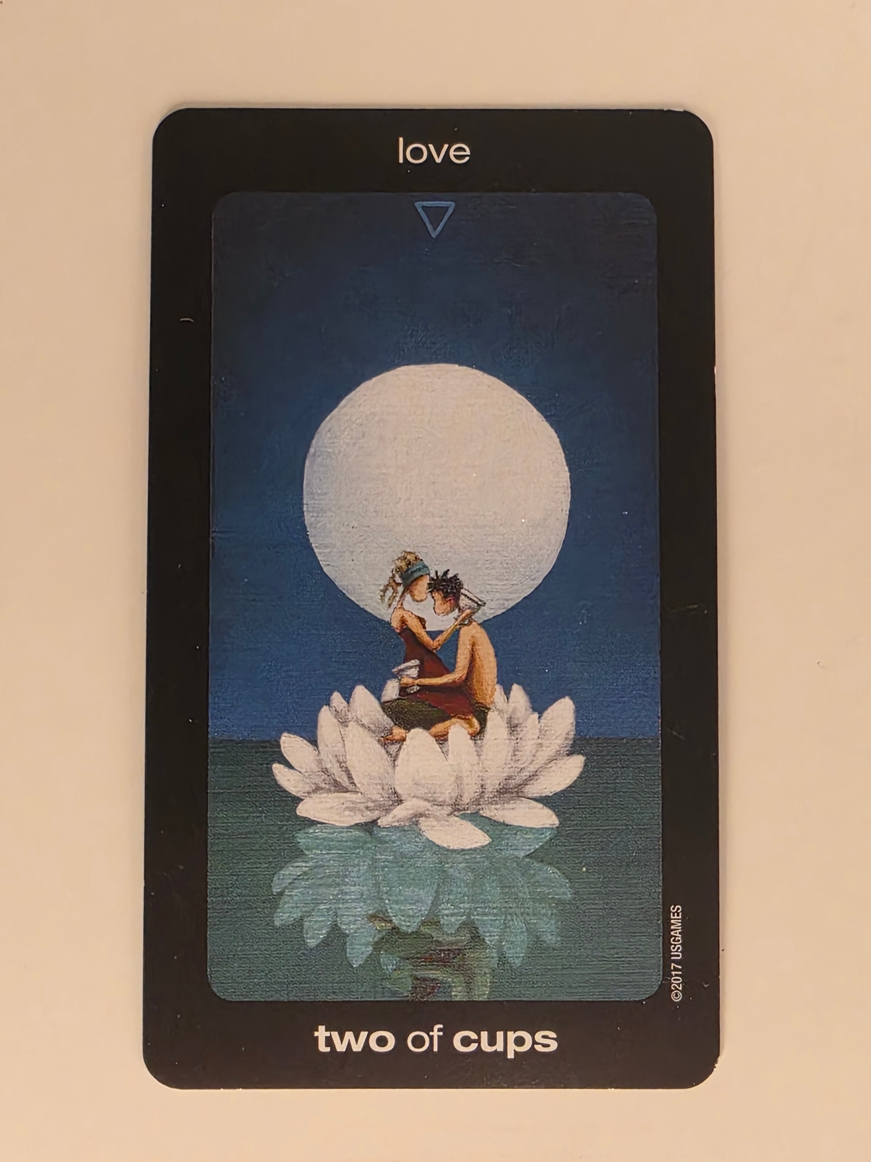 Sun and Moon Tarot Replacement Card Two of Cups