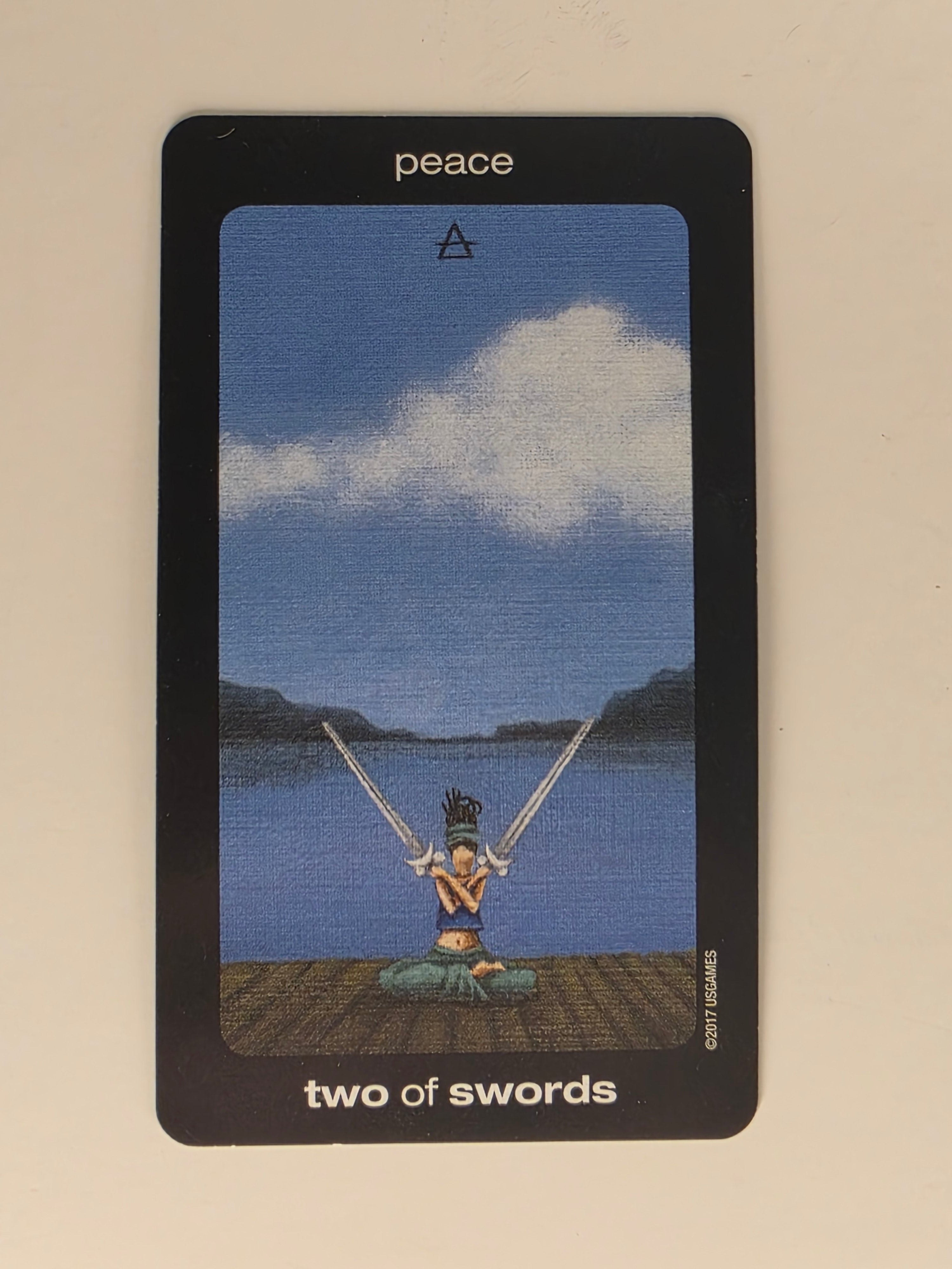 Sun and Moon Tarot Replacement Card Two of Swords