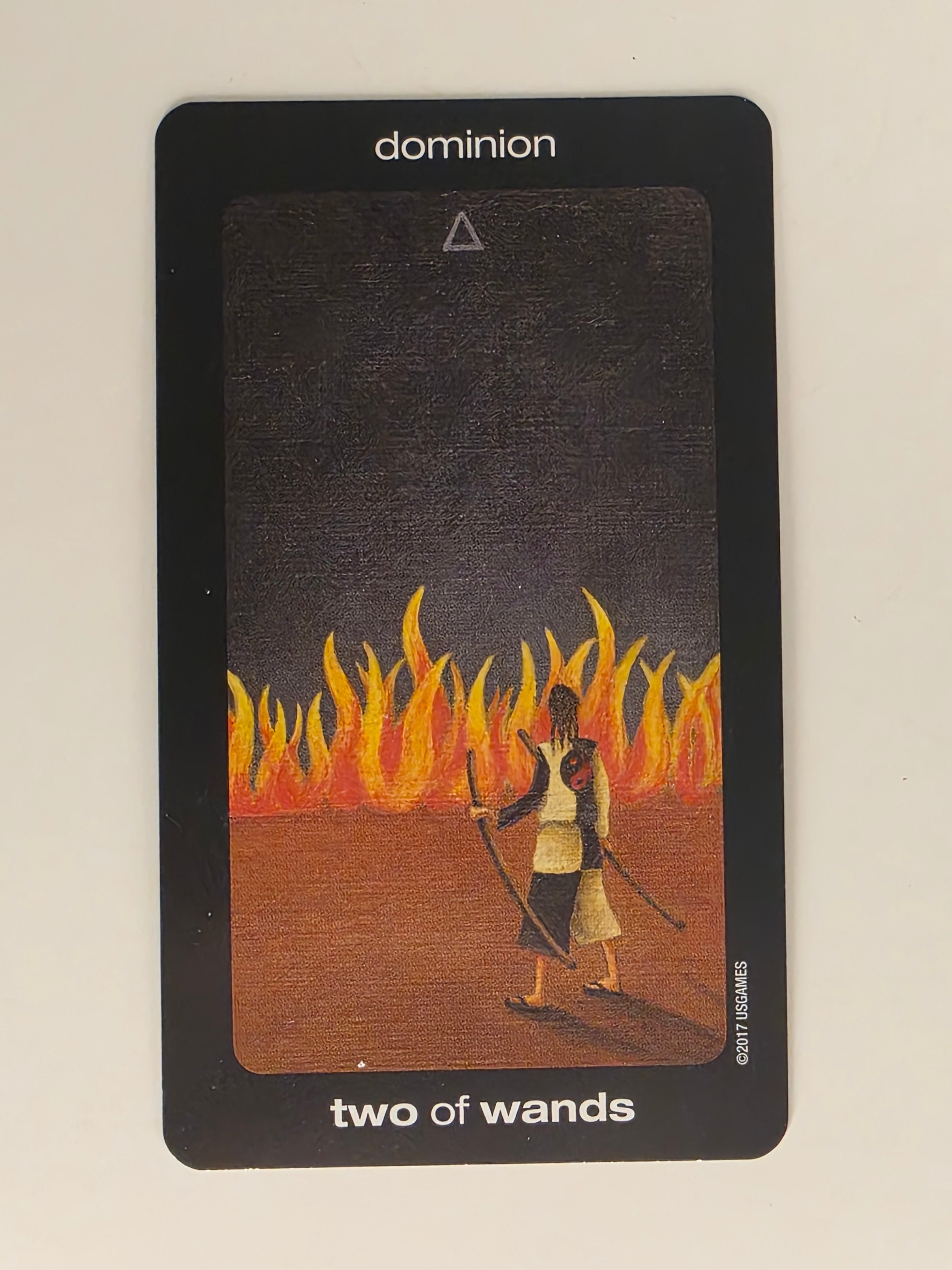 Sun and Moon Tarot Replacement Card Two of Wands