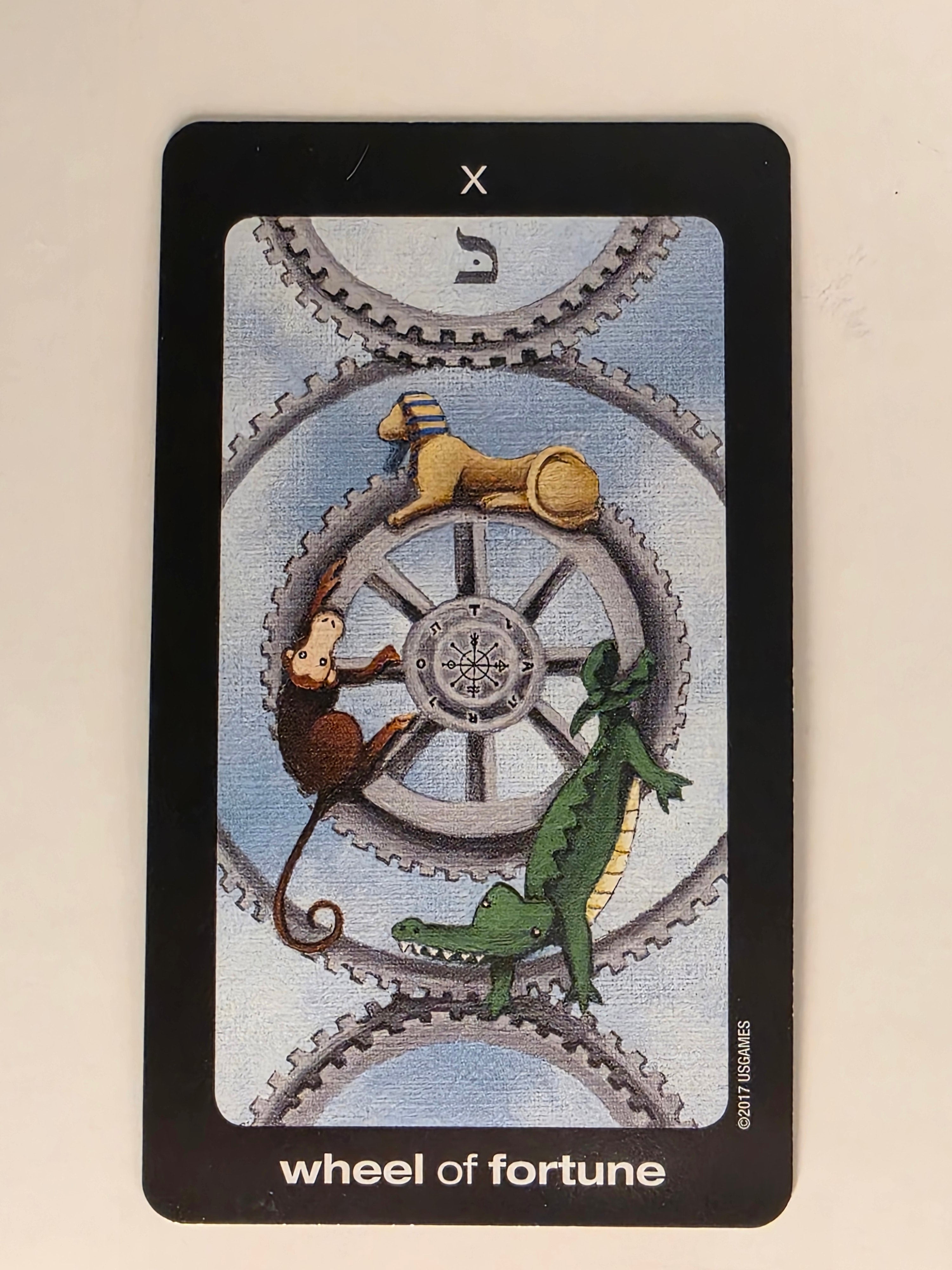 Sun and Moon Tarot Replacement Card Wheel of Fortune