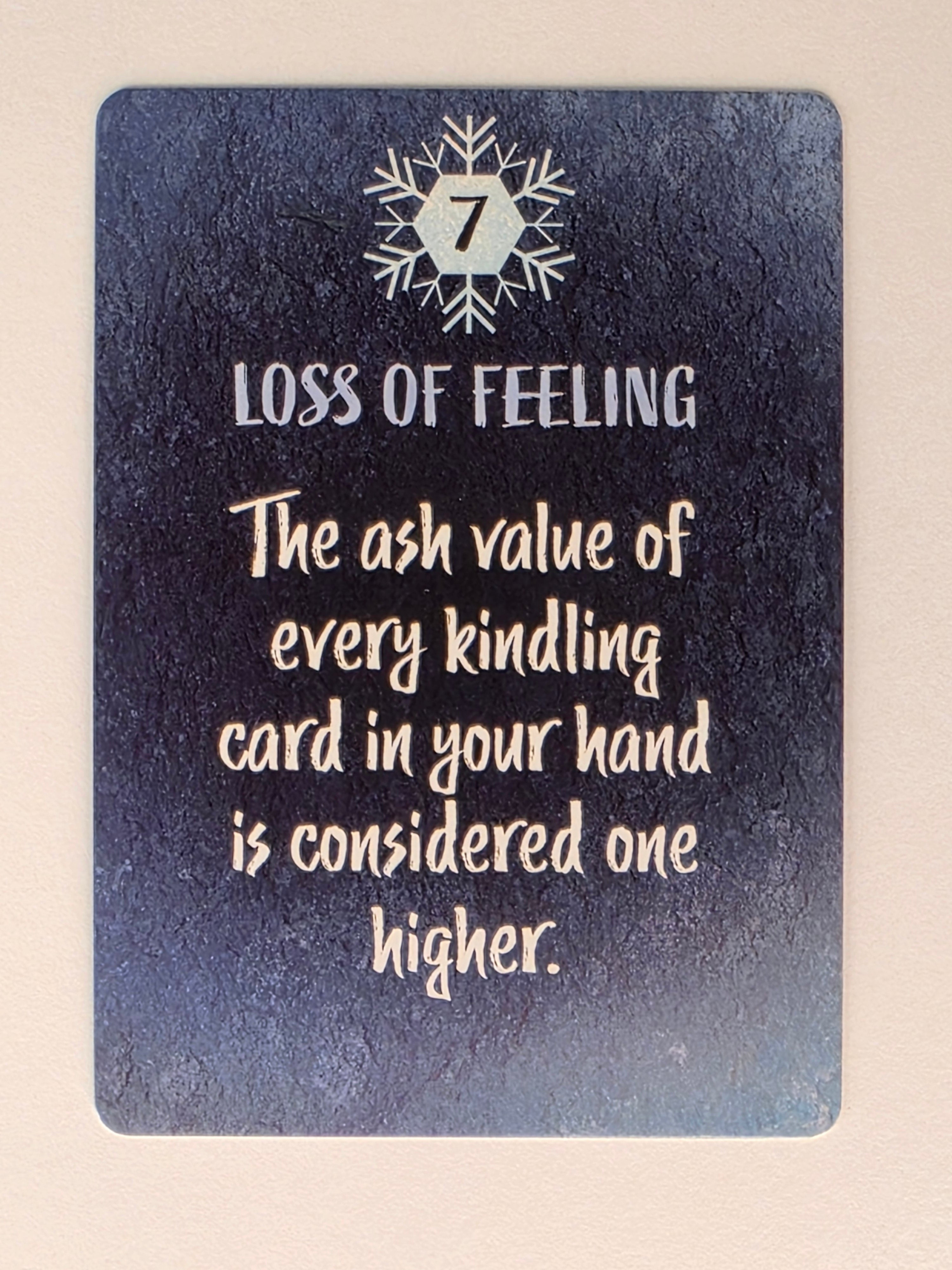 The Coldest Night – Frostbite Cards Individual Replacement Loss of Feeling
