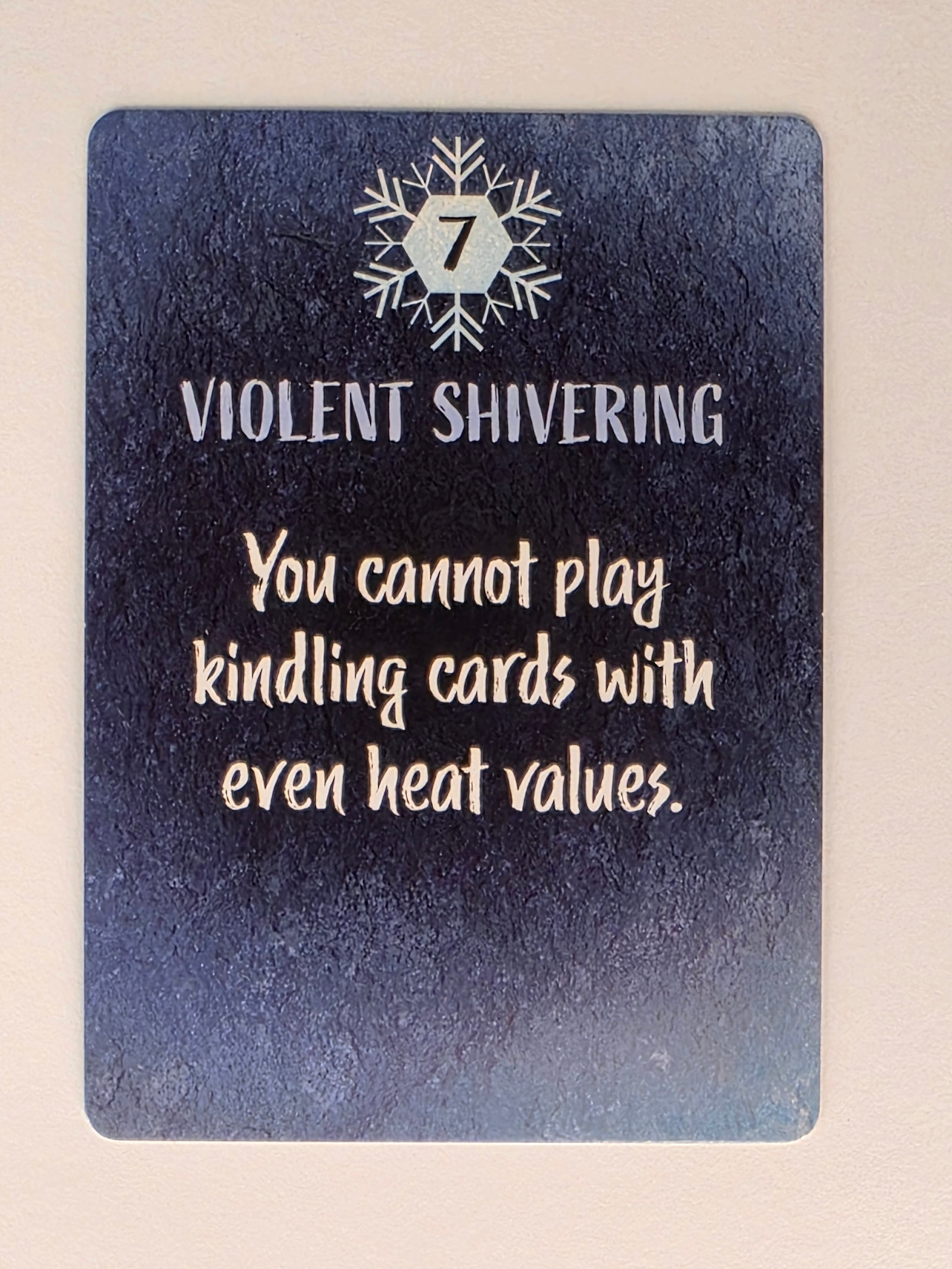 The Coldest Night – Frostbite Cards Individual Replacement Violent Shivering