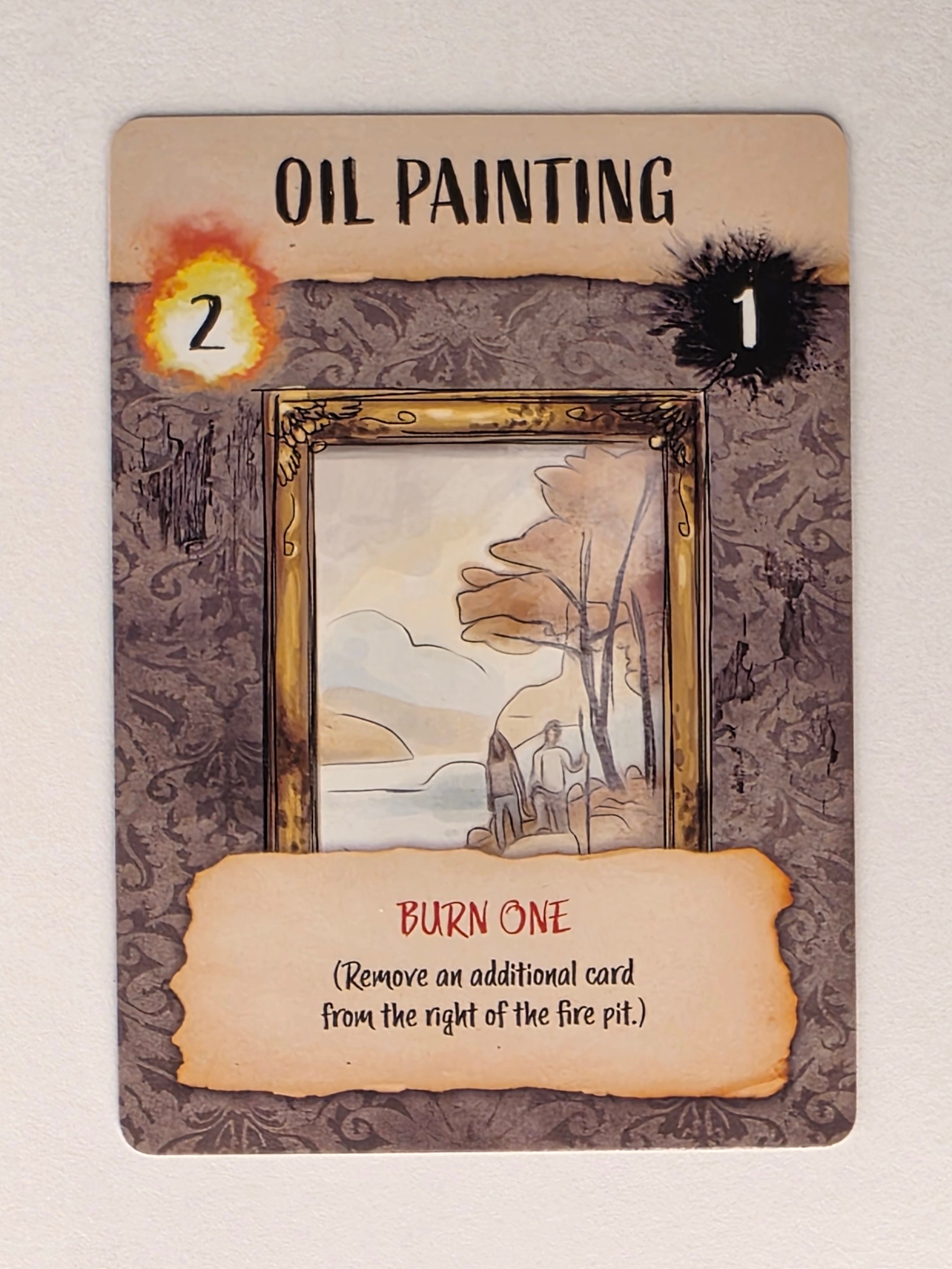 The Coldest Night – Kindling Cards Single Replacement Oil Painting