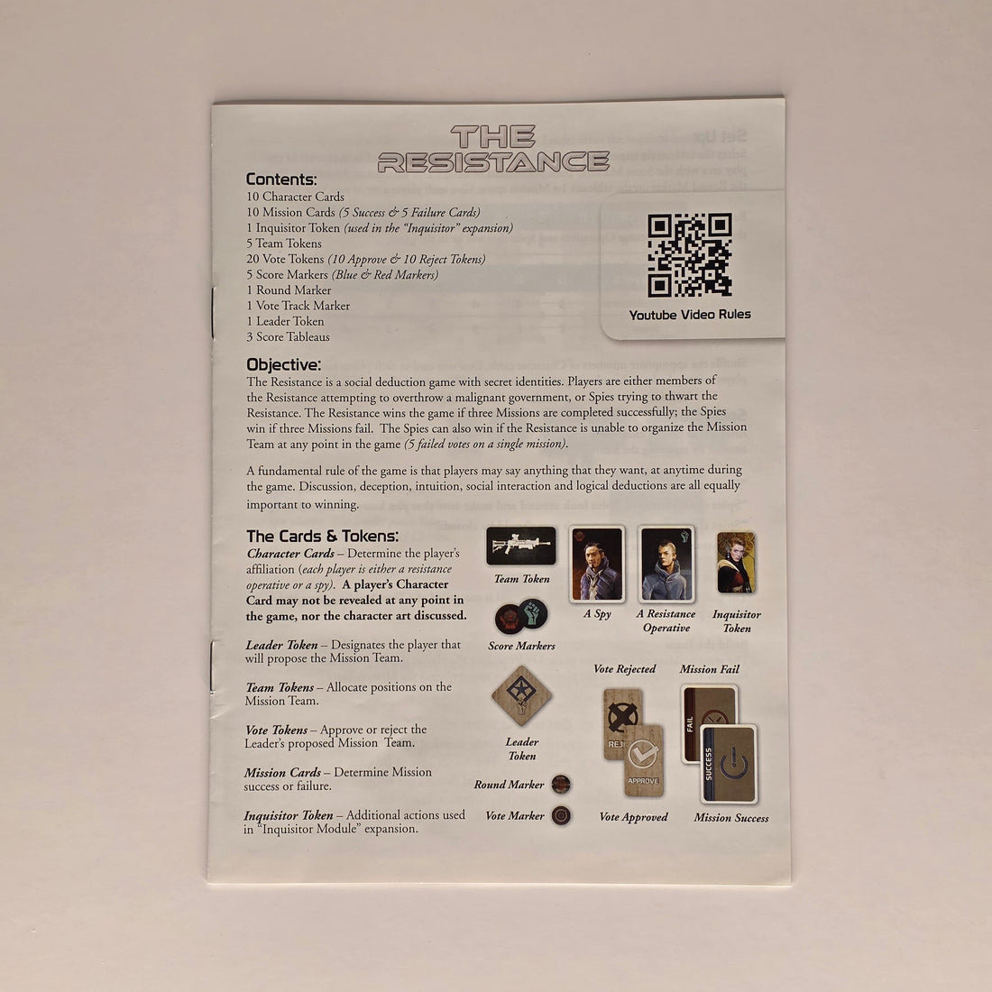 The Resistance Rulebook – Replacement Instructions