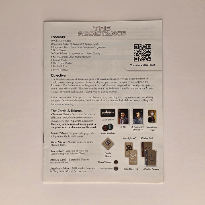 The Resistance Rulebook – Replacement Instructions