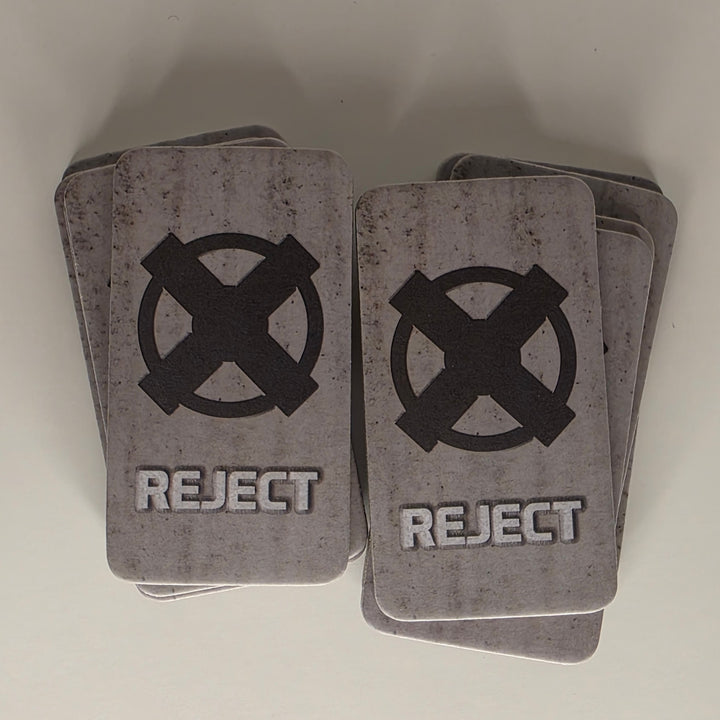 The Resistance Tokens & Markers – Individual Replacement - Vote Token Reject
