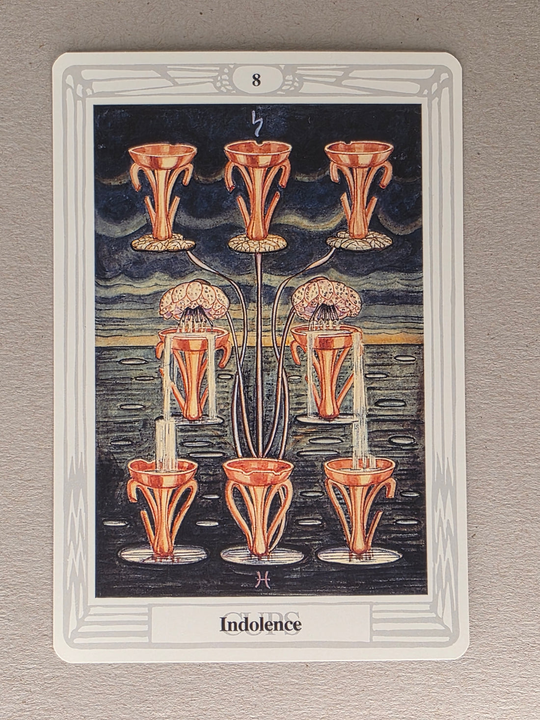 Thoth Tarot Eight of Cups Single Card Replacement