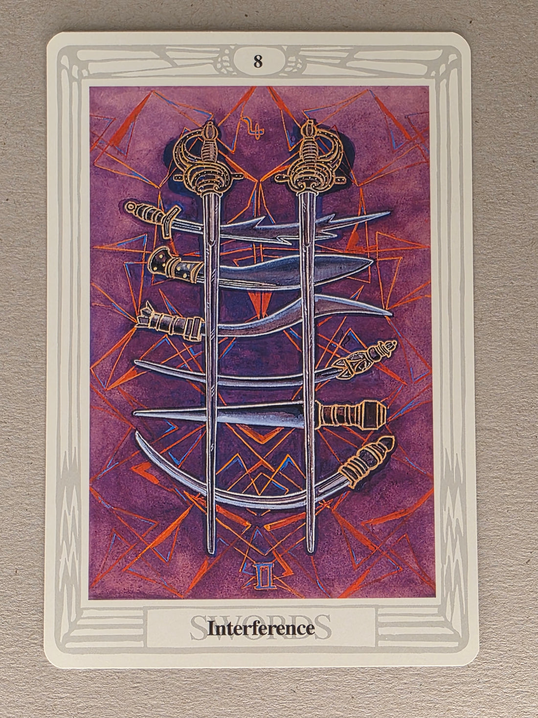 Thoth Tarot Eight of Swords Single Card Replacement