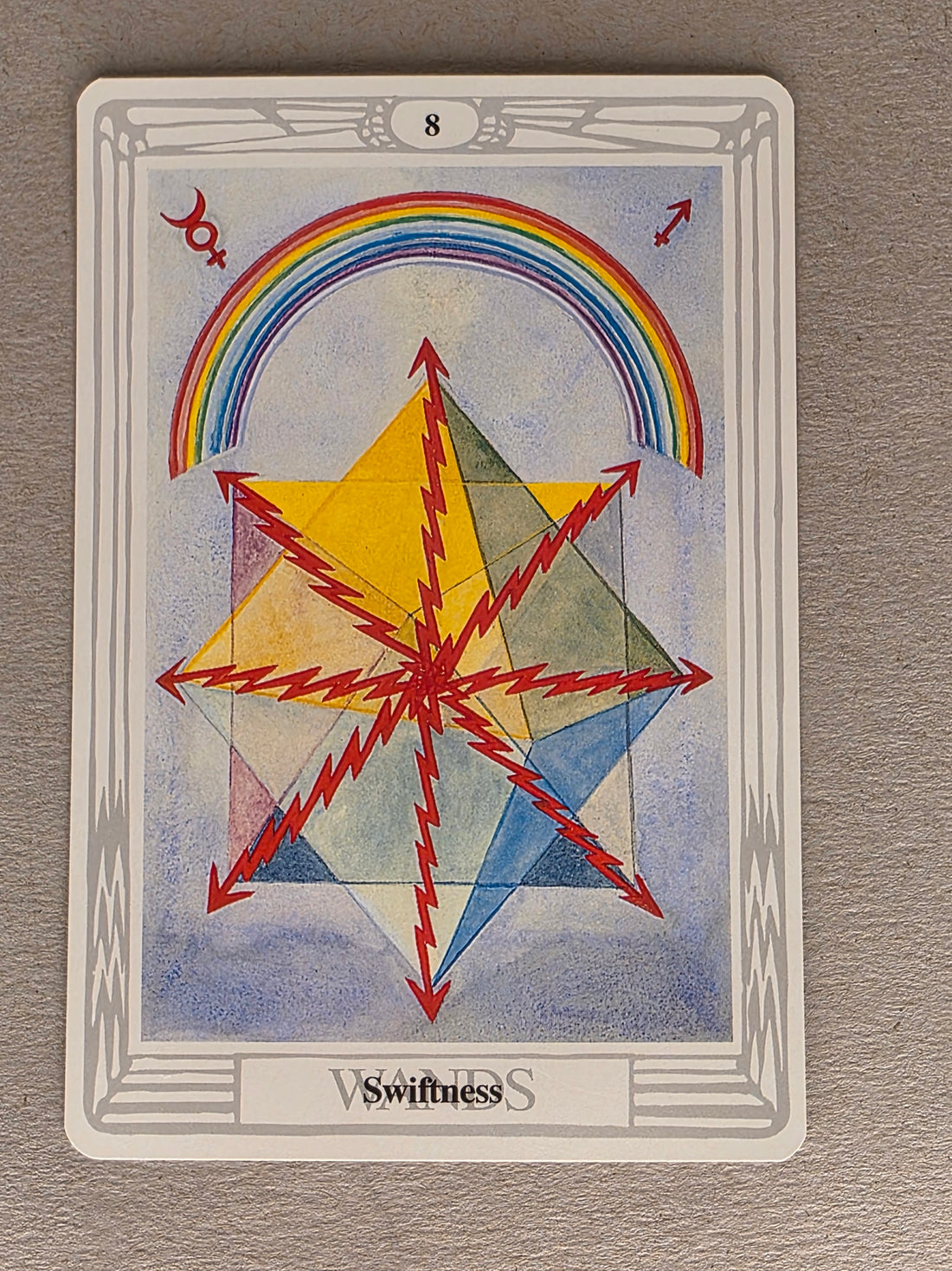Thoth Tarot Eight of Wands Single Card Replacement