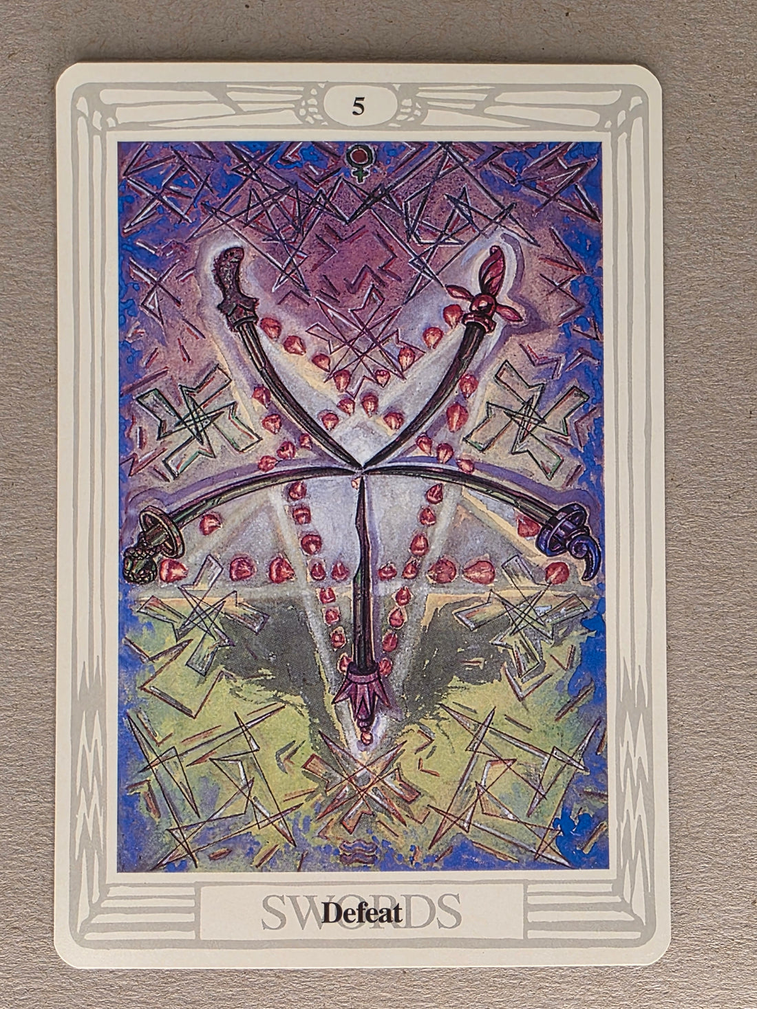 Thoth Tarot Five of Swords Single Card Replacement