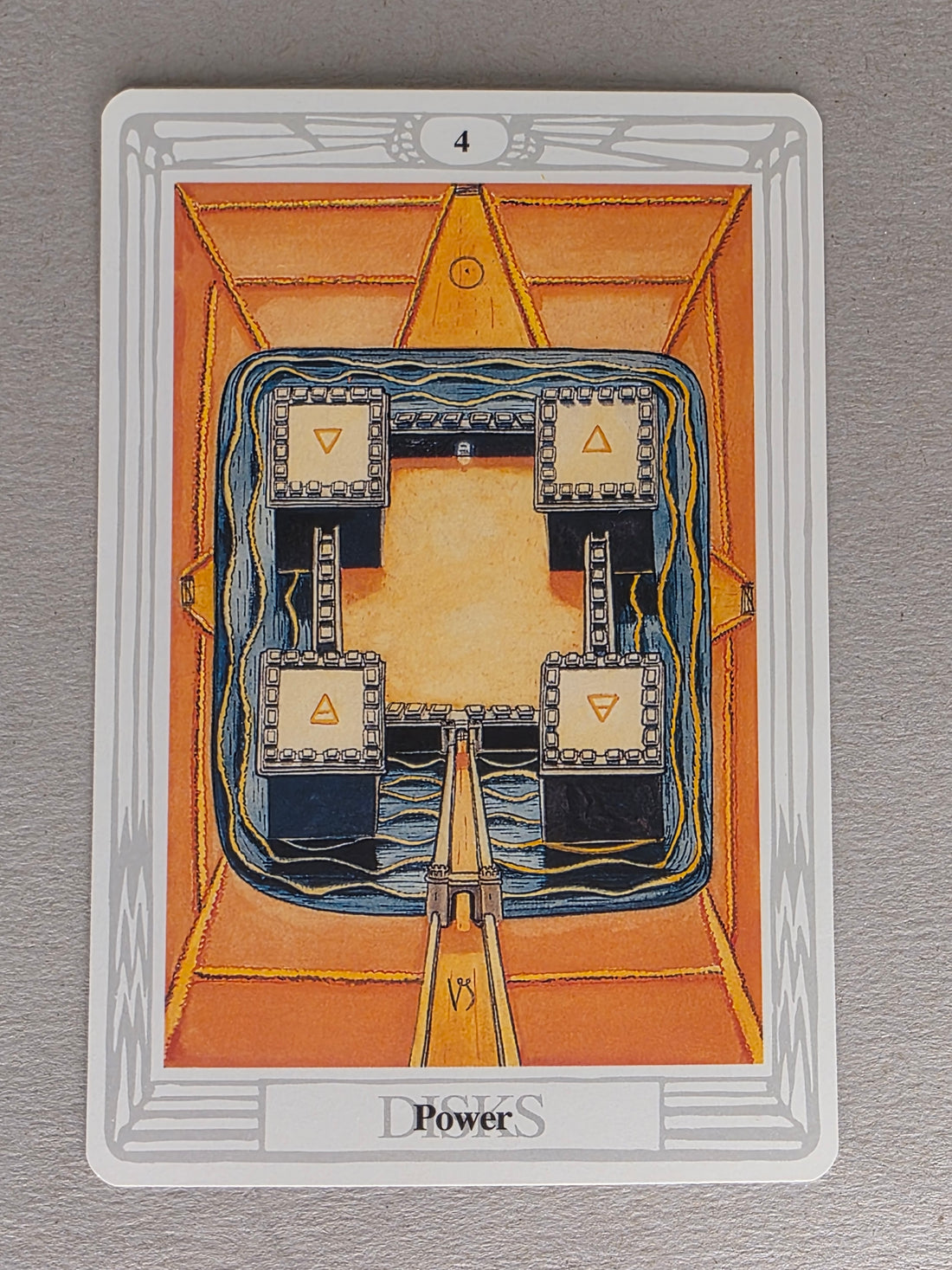 Thoth Tarot Four of Disks Single Card Replacement