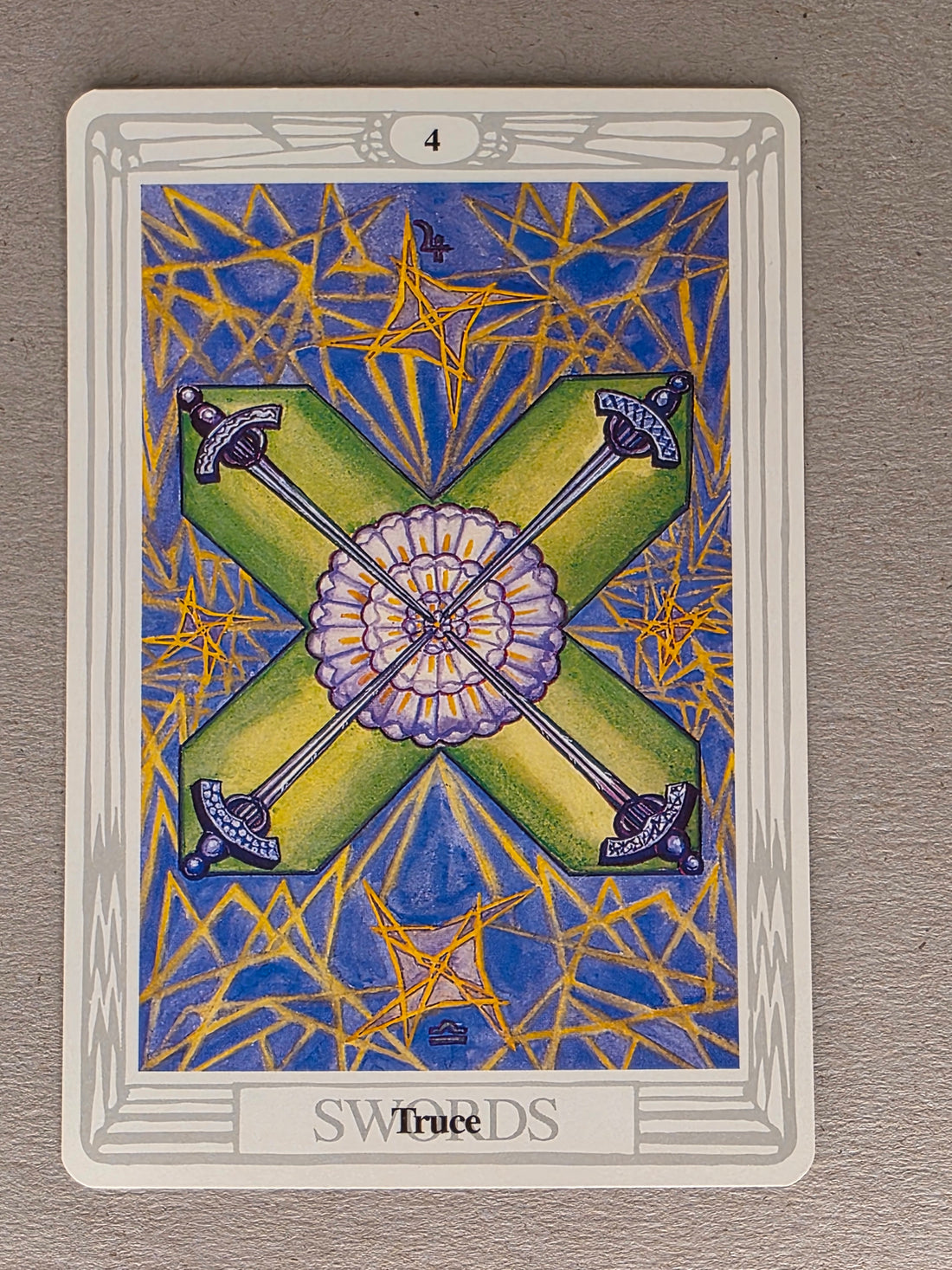 Thoth Tarot Four of Swords Single Card Replacement
