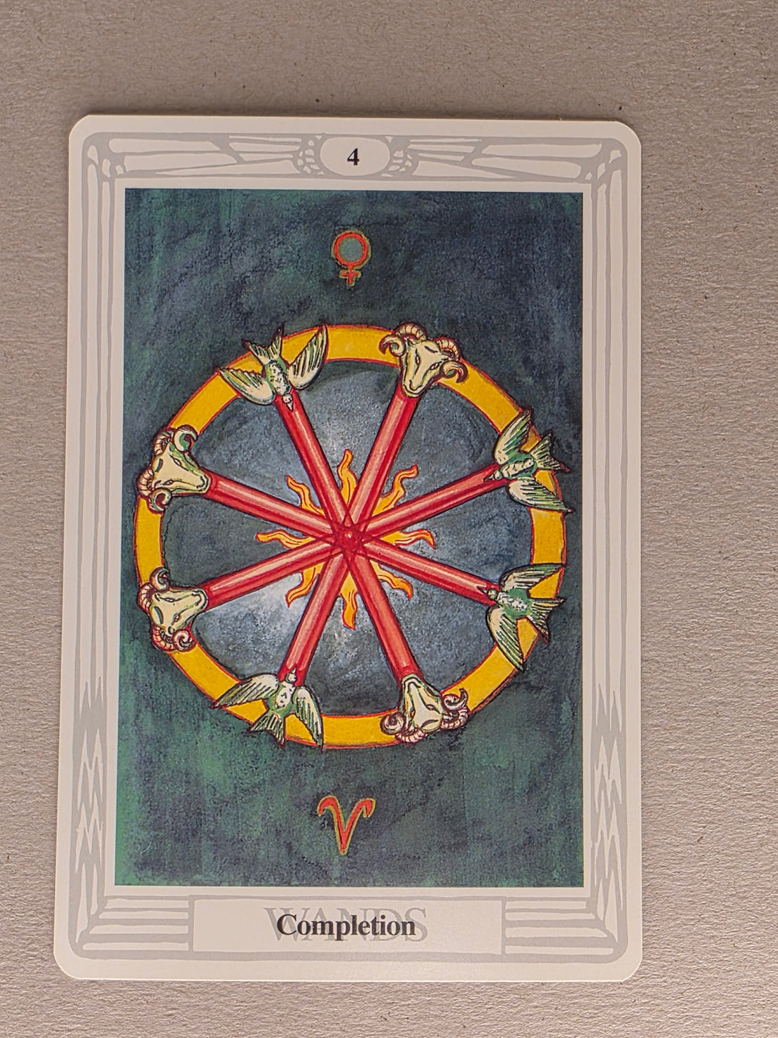 Thoth Tarot Four of Wands Single Card Replacement