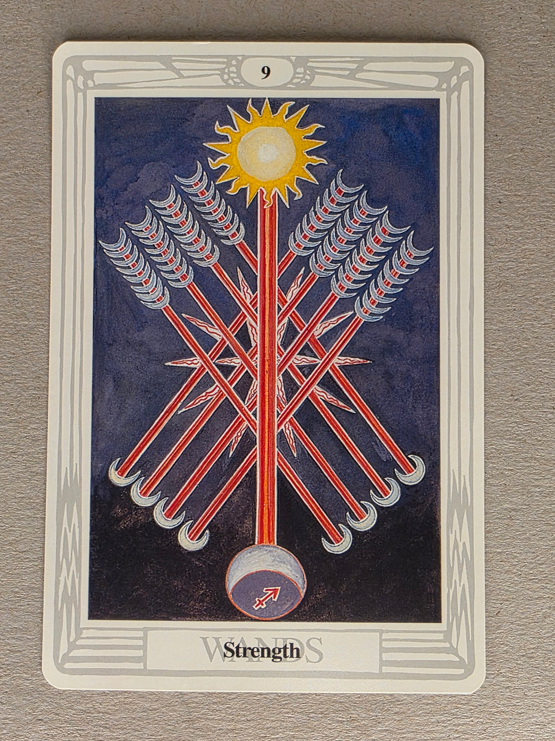 Thoth Tarot Nine of Wands Single Card Replacement
