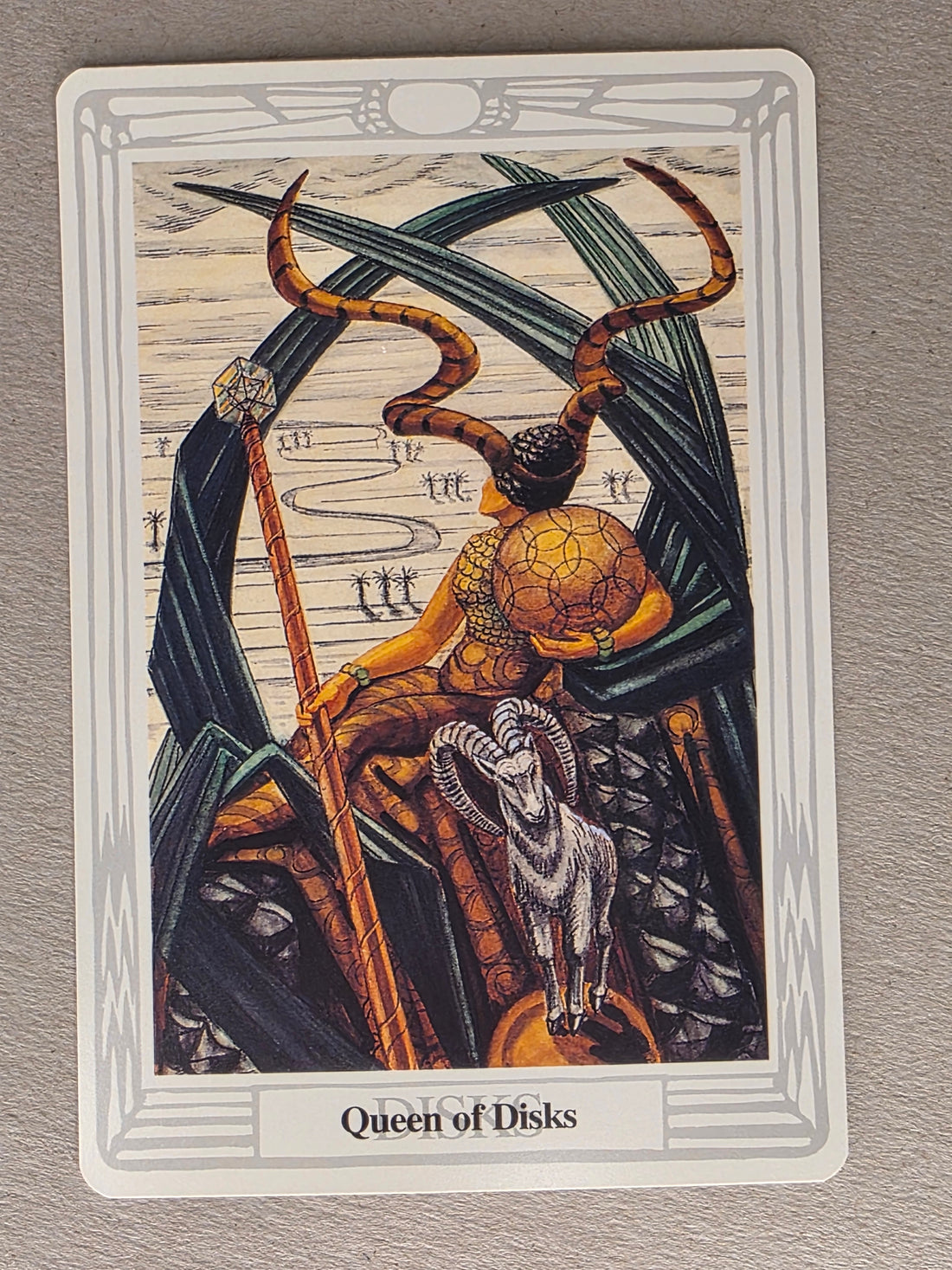 Thoth Tarot Queen of Disks Single Card Replacement