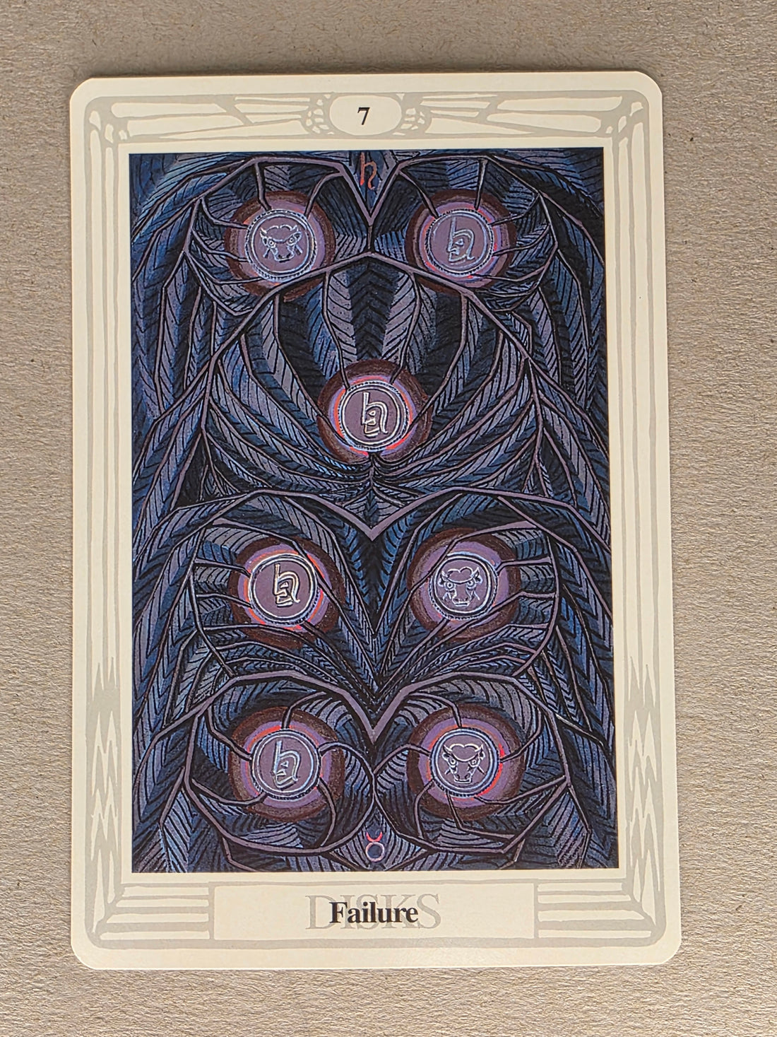 Thoth Tarot Seven of Disks Single Card Replacement