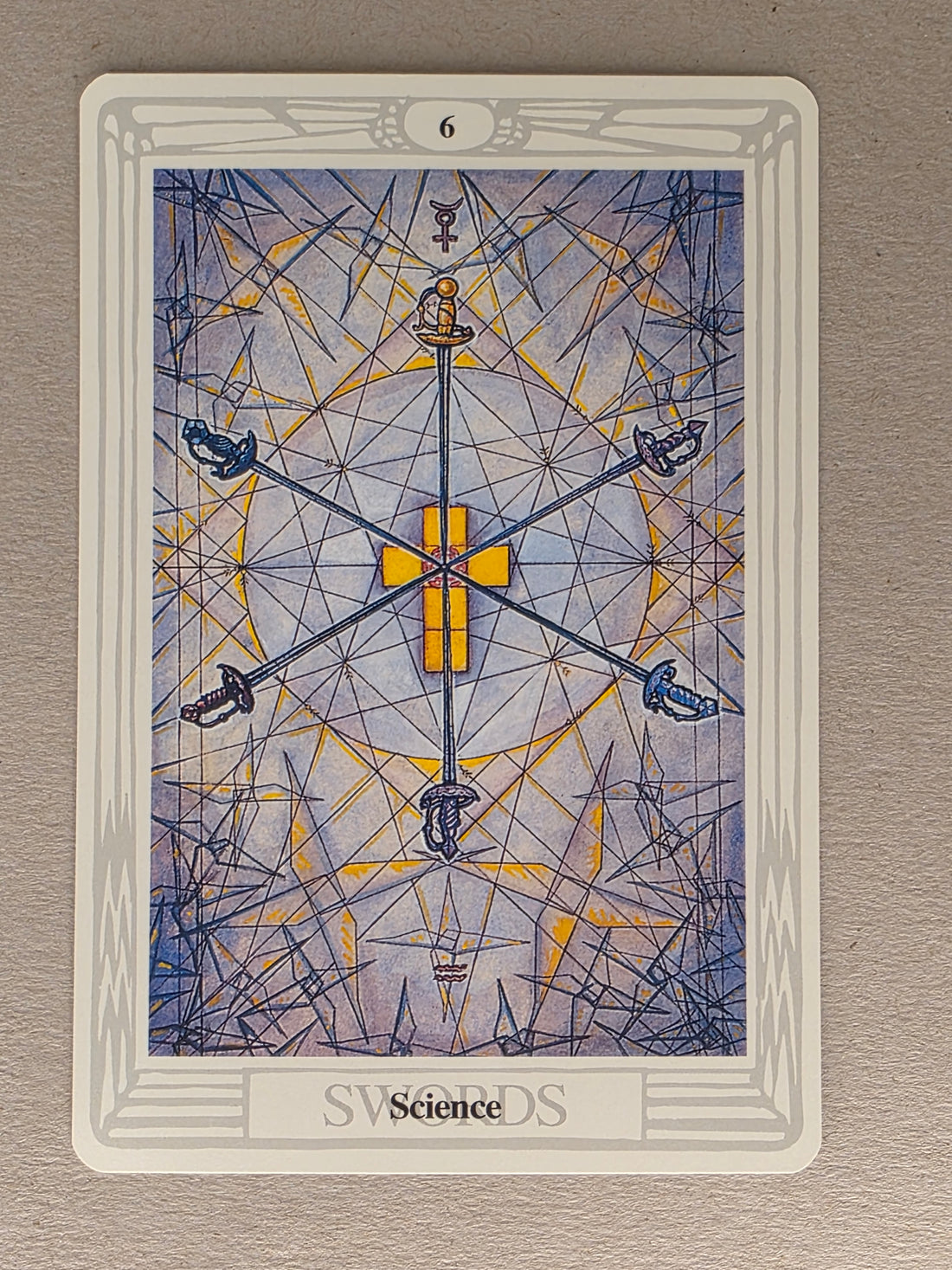 Thoth Tarot Six of Swords Single Card Replacement