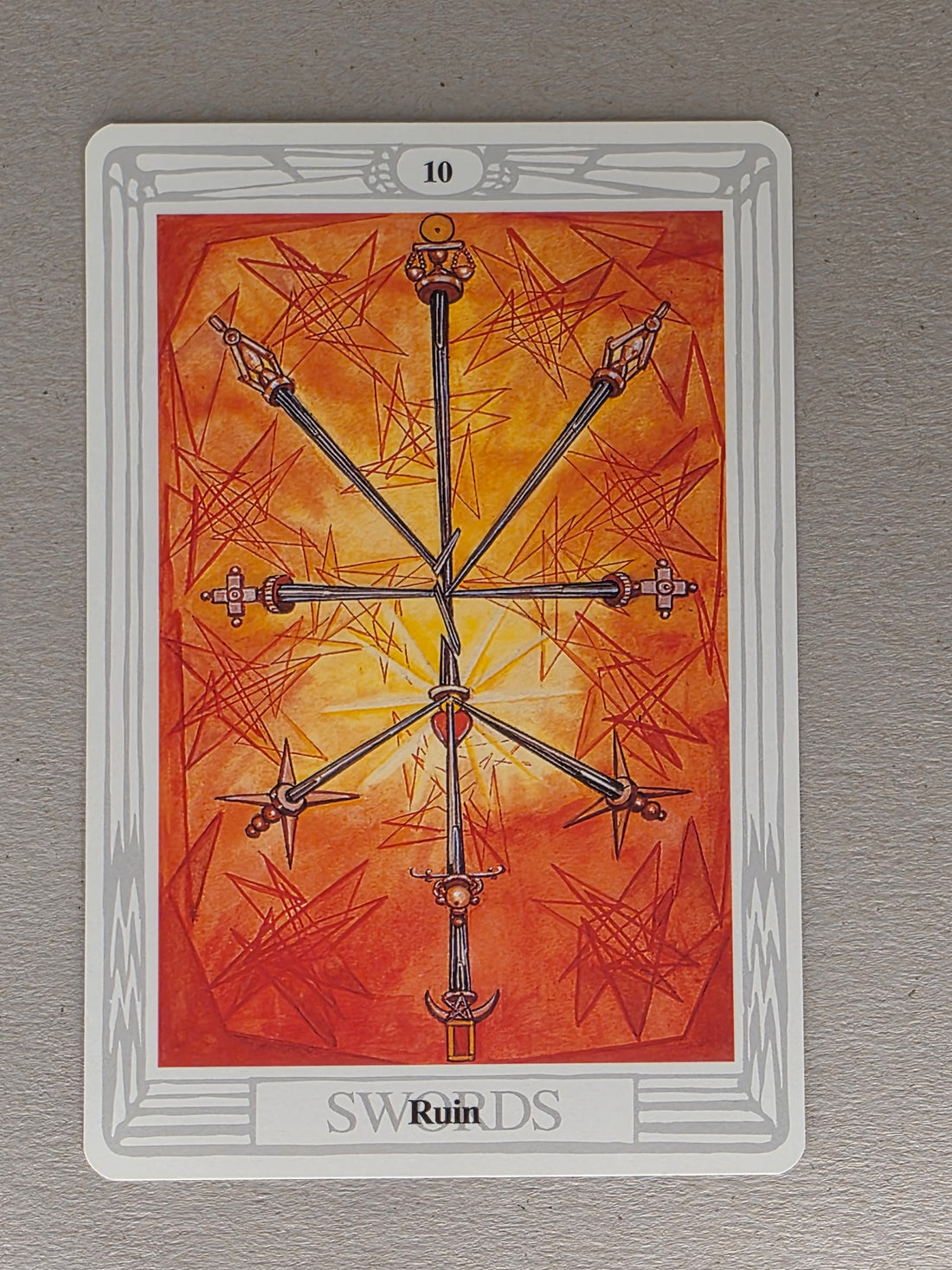 Thoth Tarot Ten of Swords Single Card Replacement