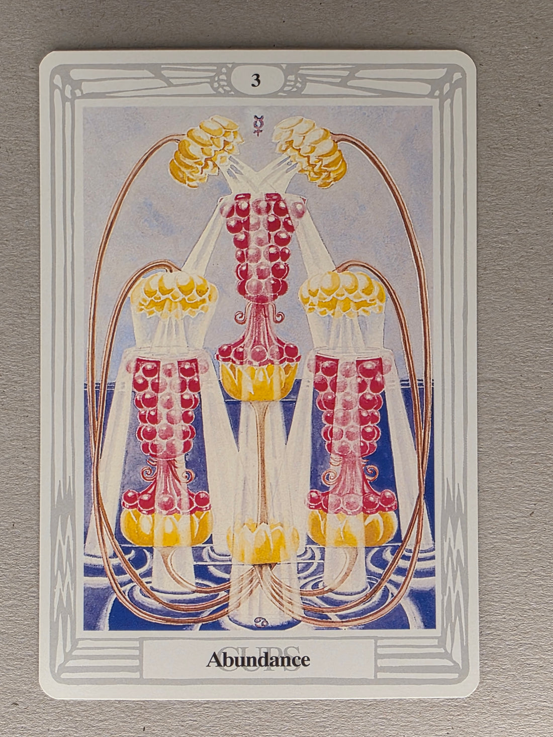 Thoth Tarot Three of Cups Single Card Replacement